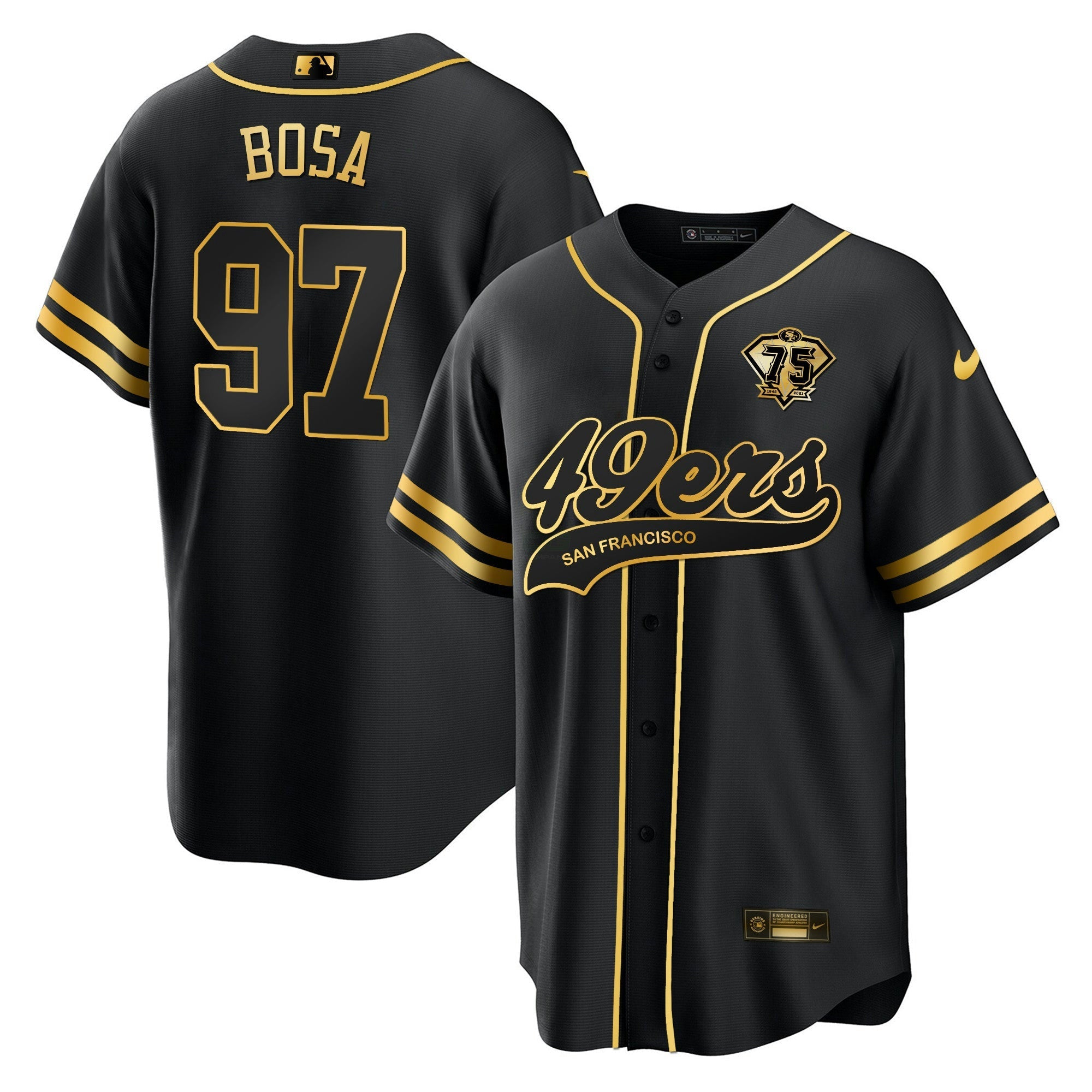 Camisa NFL Men’s Cool Base Dourada Limited Jersey