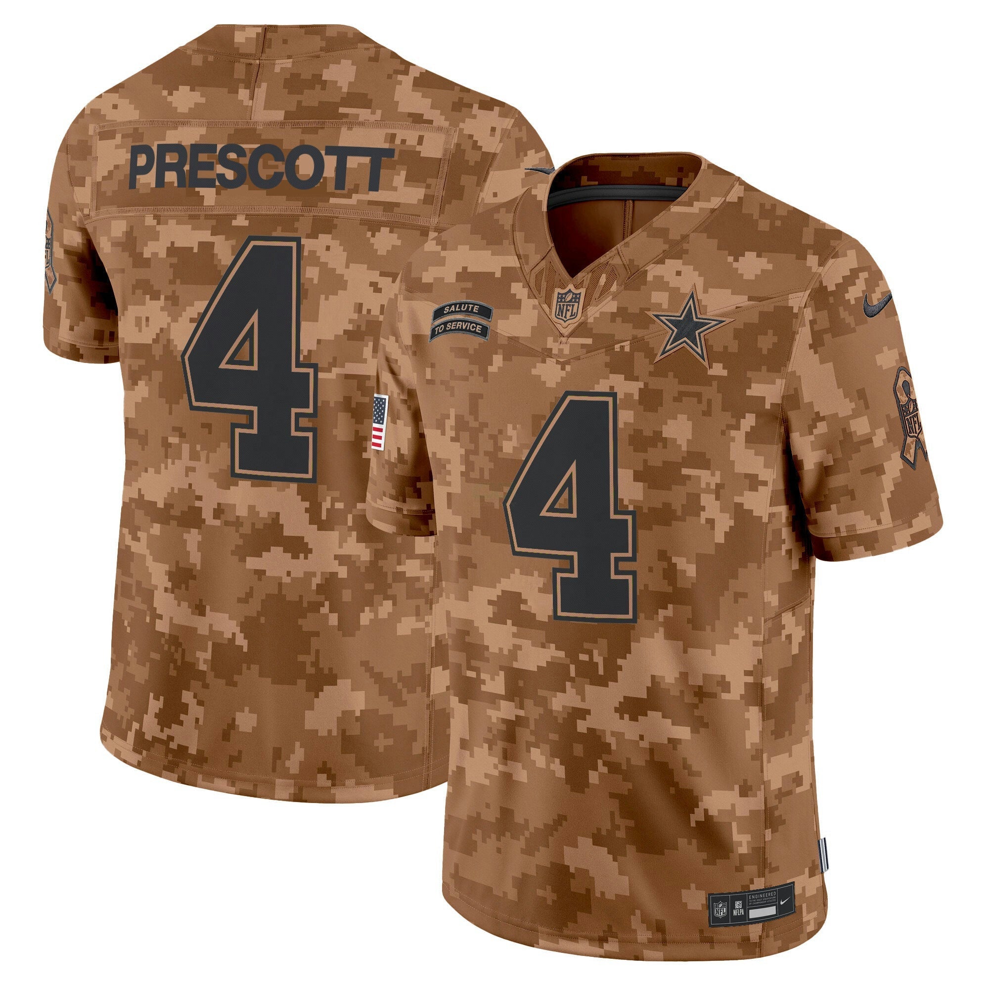 Camisa NFL Men’s Dallas 2024 Salute to Service Vapor Limited Jersey – All stitched