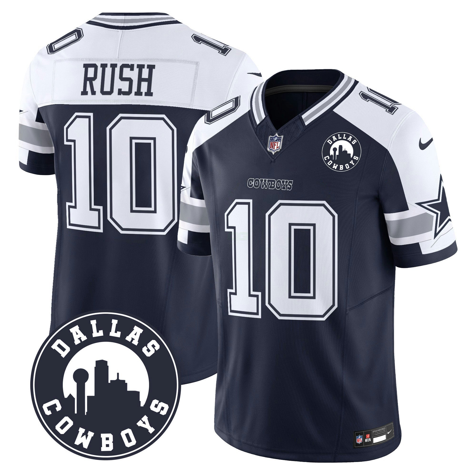 Camisa NFL Men’s “Dallas City” Patch Vapor Limited Jersey