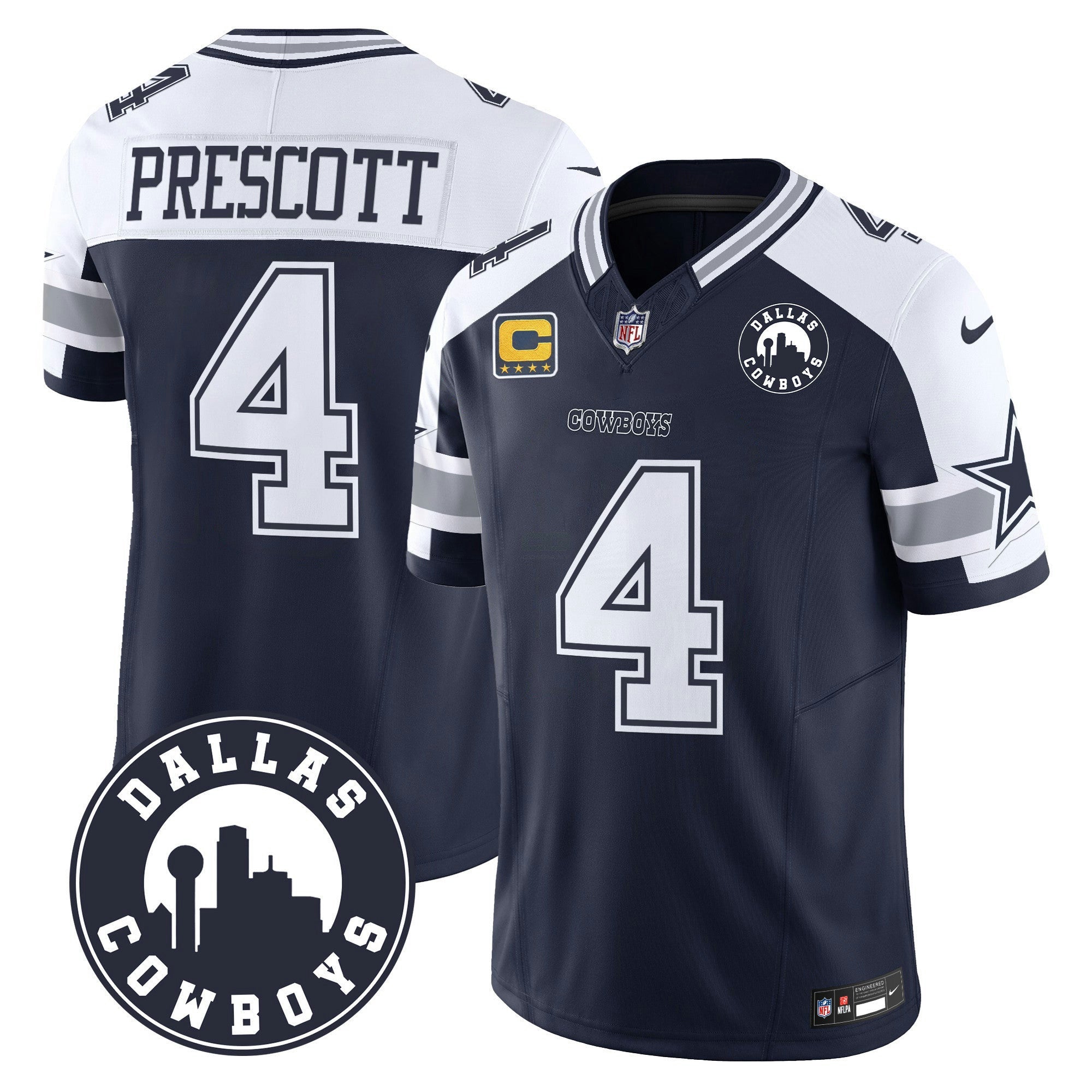 Camisa NFL Men’s “Dallas City” Patch Vapor Limited Jersey