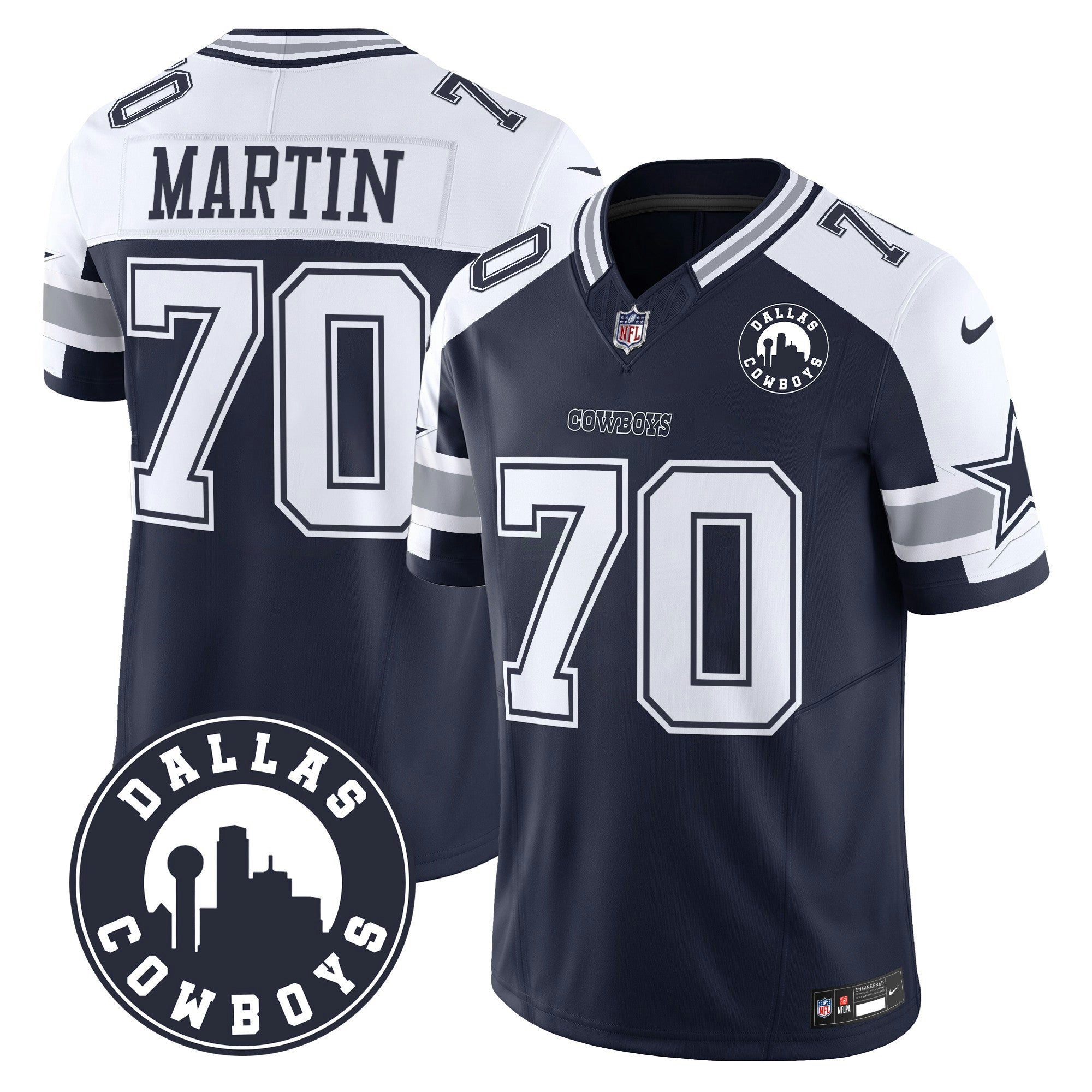 Camisa NFL Men’s “Dallas City” Patch Vapor Limited Jersey