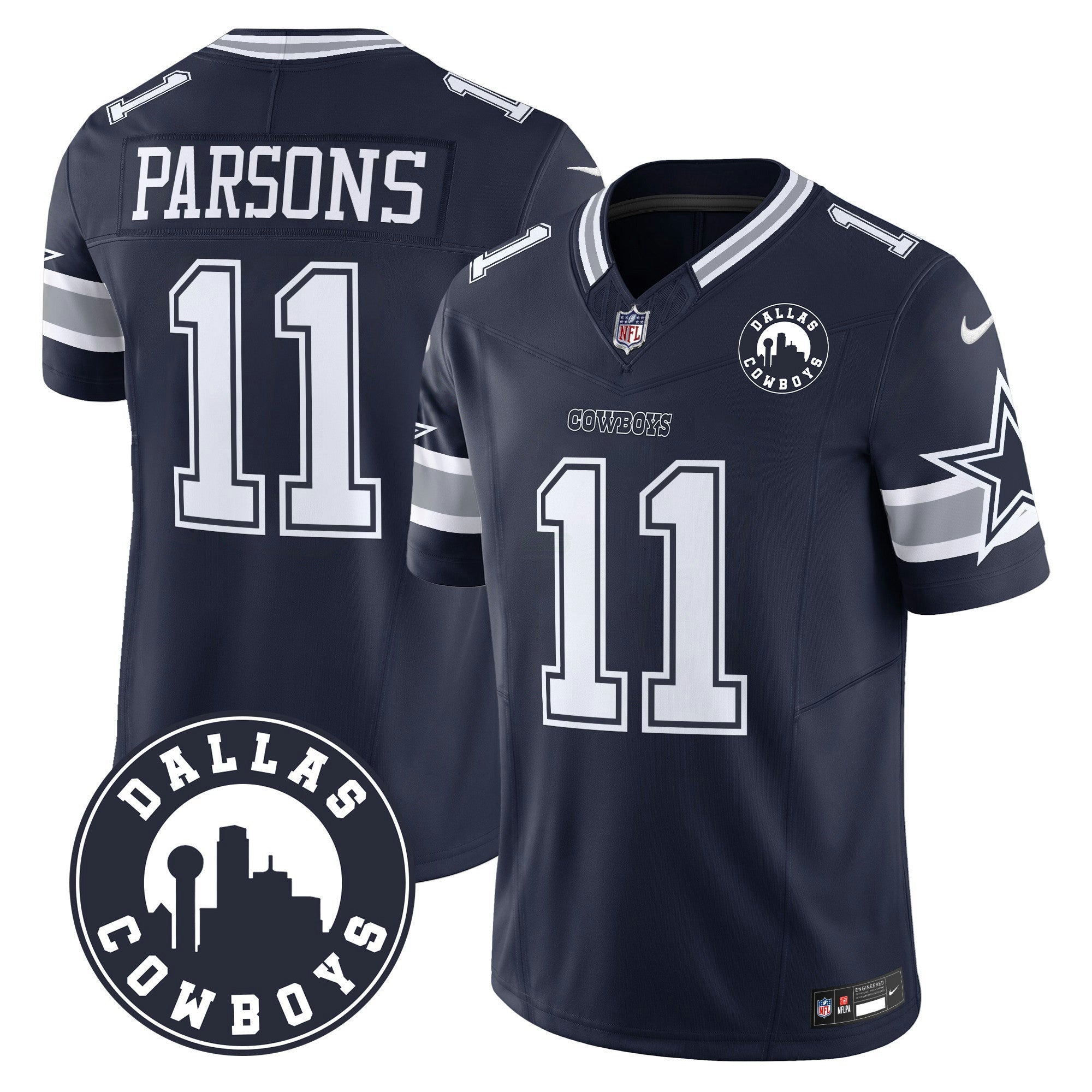 Camisa NFL Men’s “Dallas City” Patch Vapor Limited Jersey