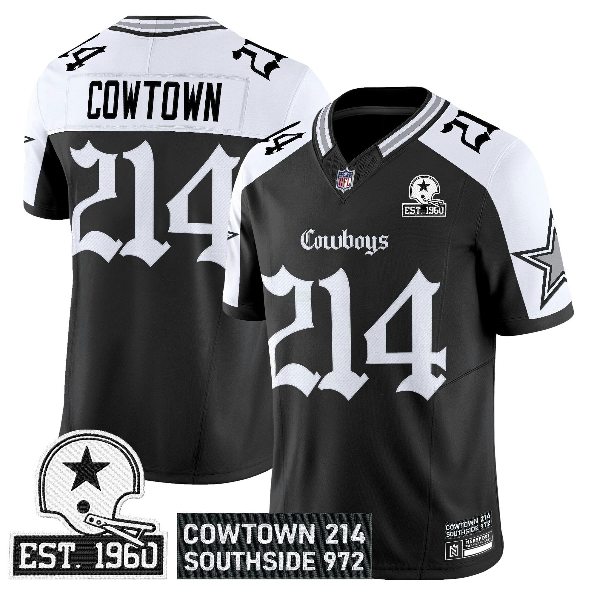 Camisa NFL Men’s Dallas ‘Gothic Lone Star Edition’ Vapor Limited Jersey