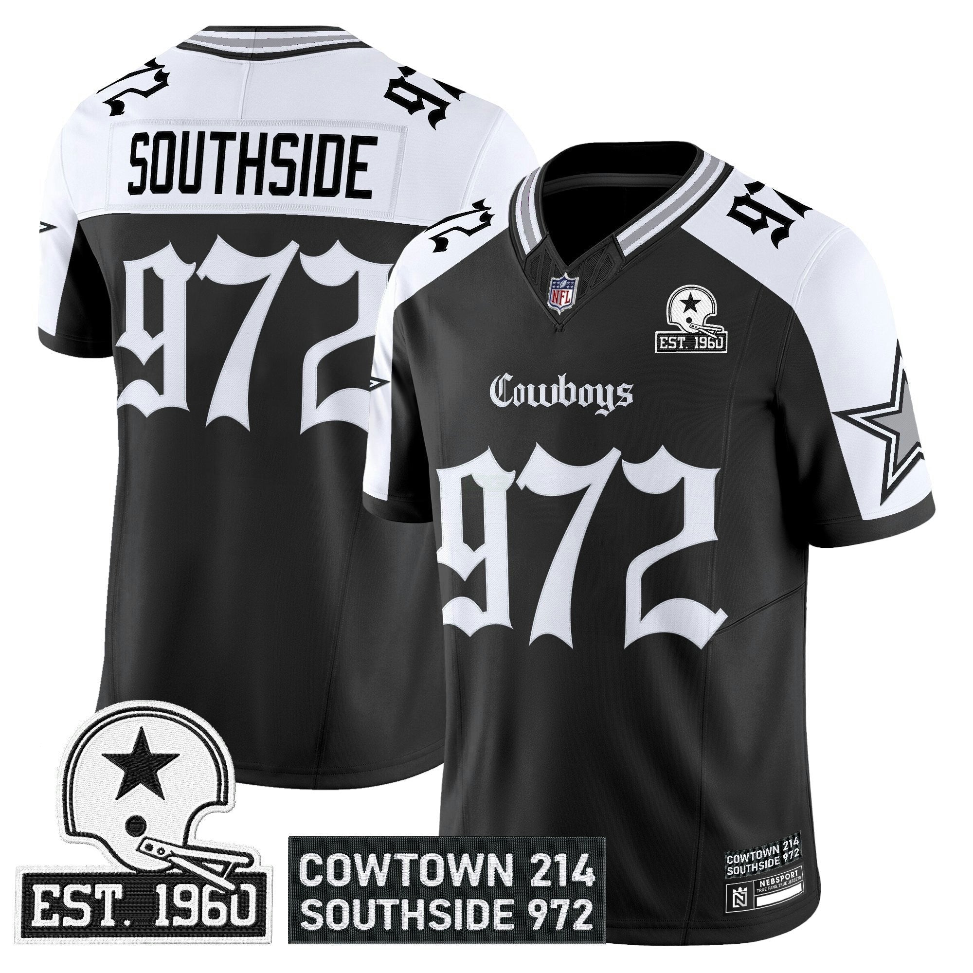 Camisa NFL Men’s Dallas ‘Gothic Lone Star Edition’ Vapor Limited Jersey