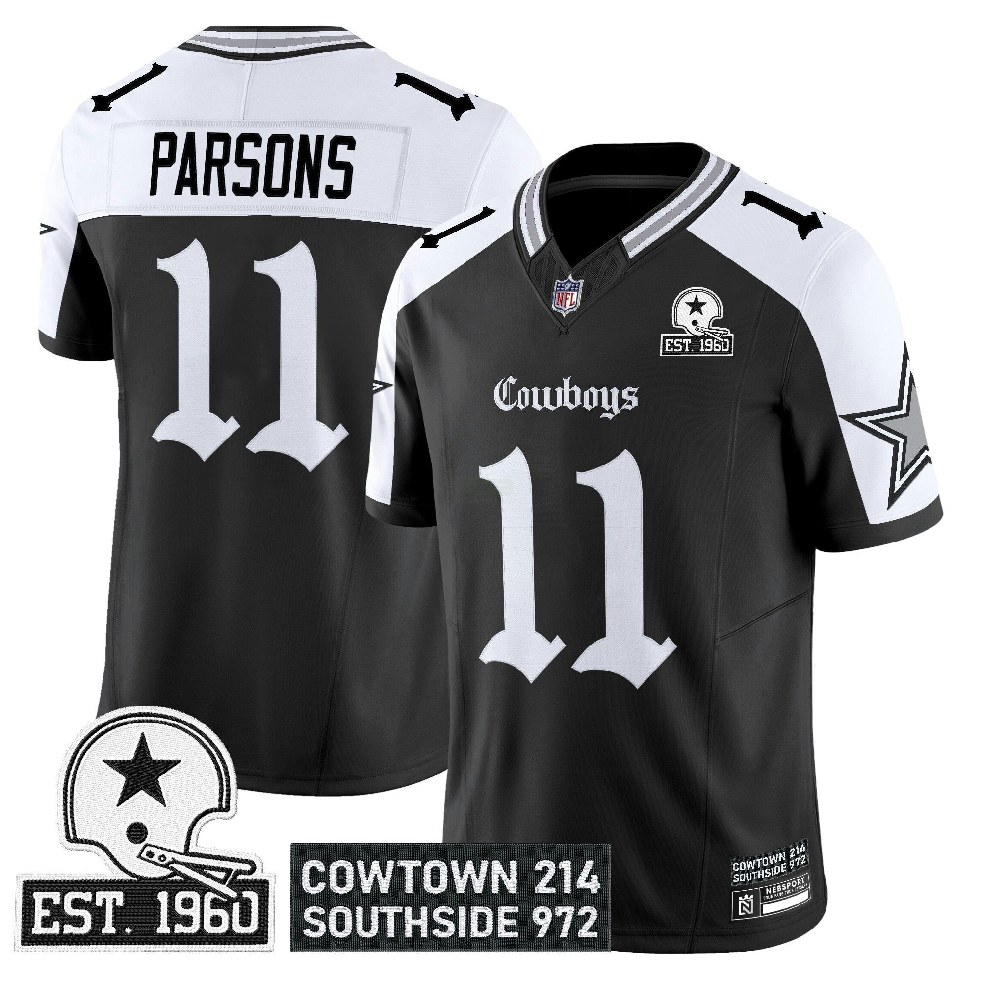 Camisa NFL Men’s Dallas ‘Gothic Lone Star Edition’ Vapor Limited Jersey