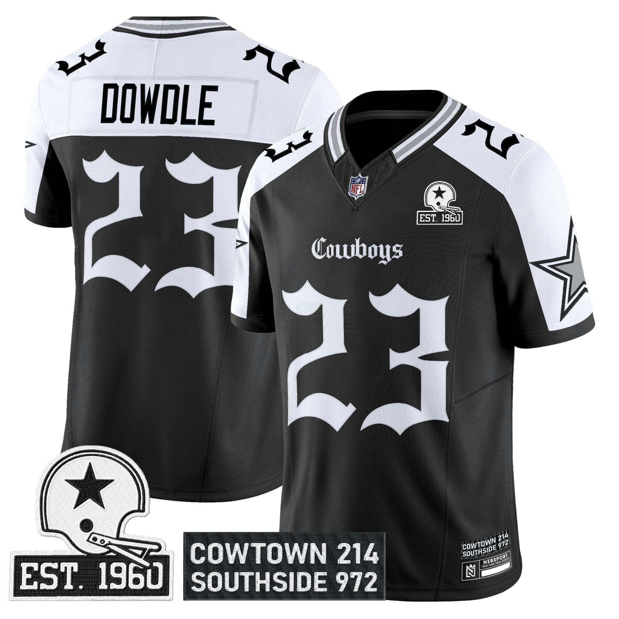 Camisa NFL Men’s Dallas ‘Gothic Lone Star Edition’ Vapor Limited Jersey