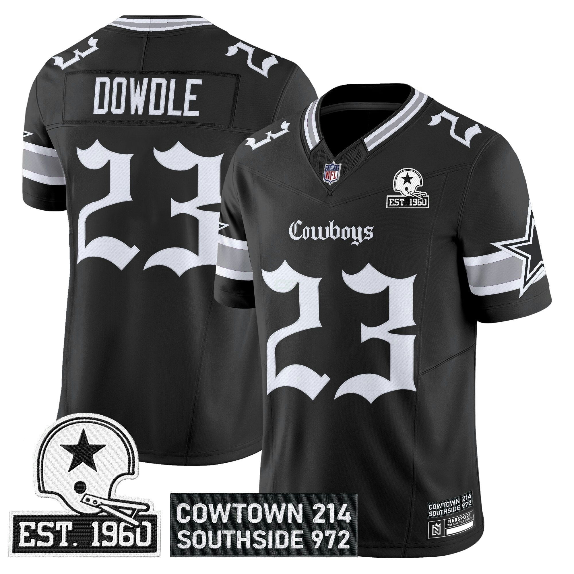 Camisa NFL Men’s Dallas ‘Gothic Lone Star Edition’ Vapor Limited Jersey