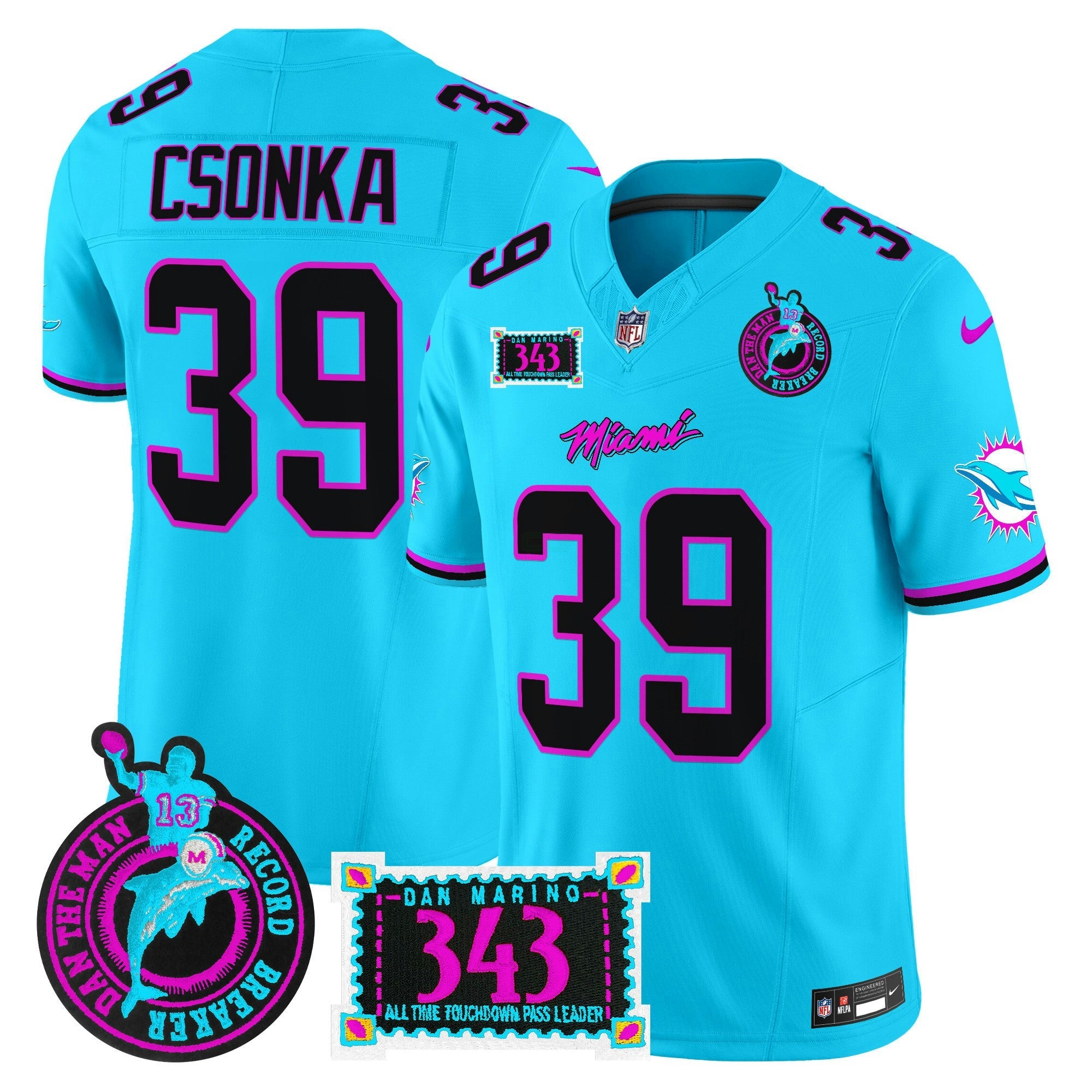 Camisa NFL Men’s “Dan the Man Record Breaker” Patch Vapor Limited Jersey