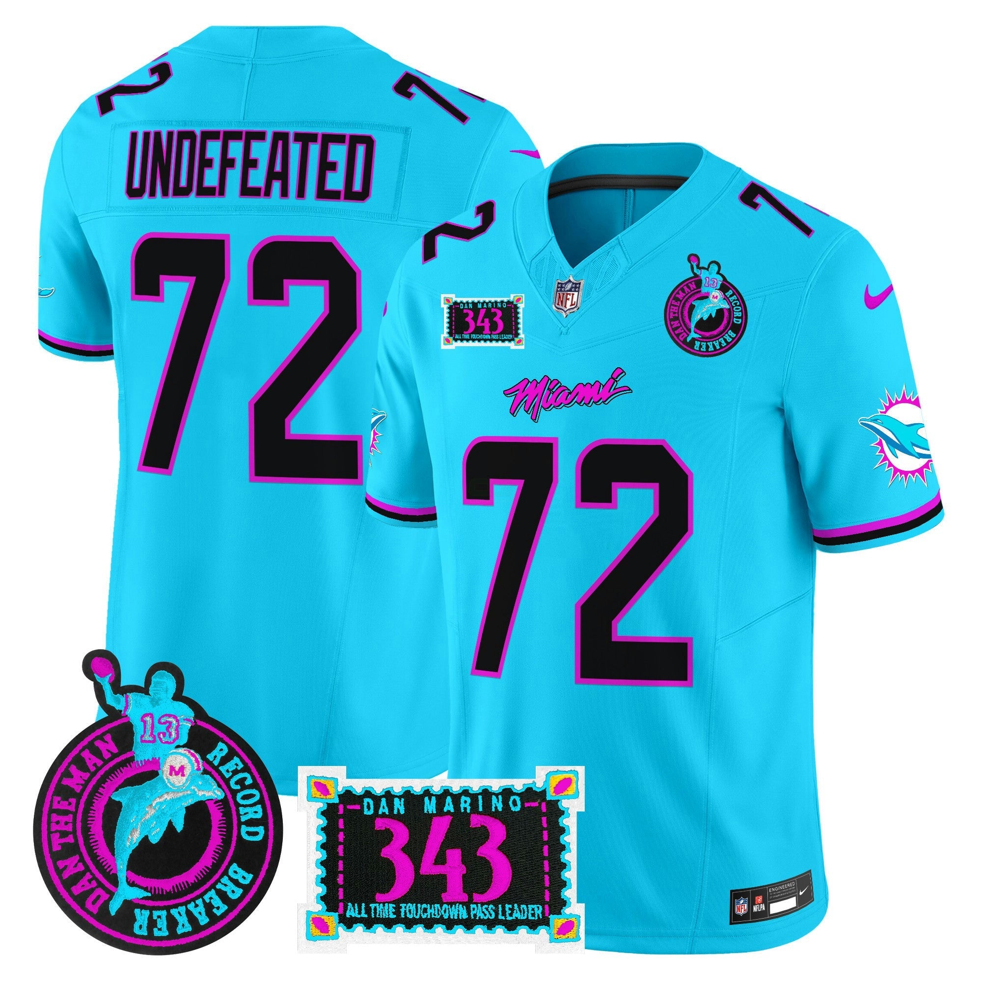 Camisa NFL Men’s “Dan the Man Record Breaker” Patch Vapor Limited Jersey