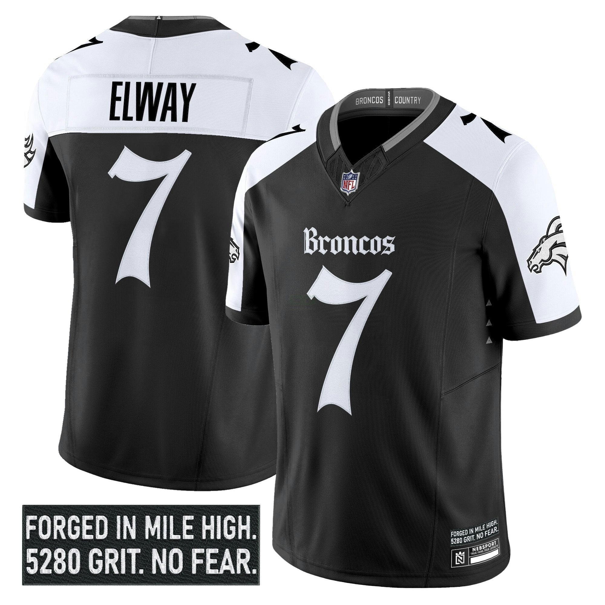 Camisa NFL Men’s Denver ‘Gothic Mile High Shadows Edition’ Vapor Limited Jersey