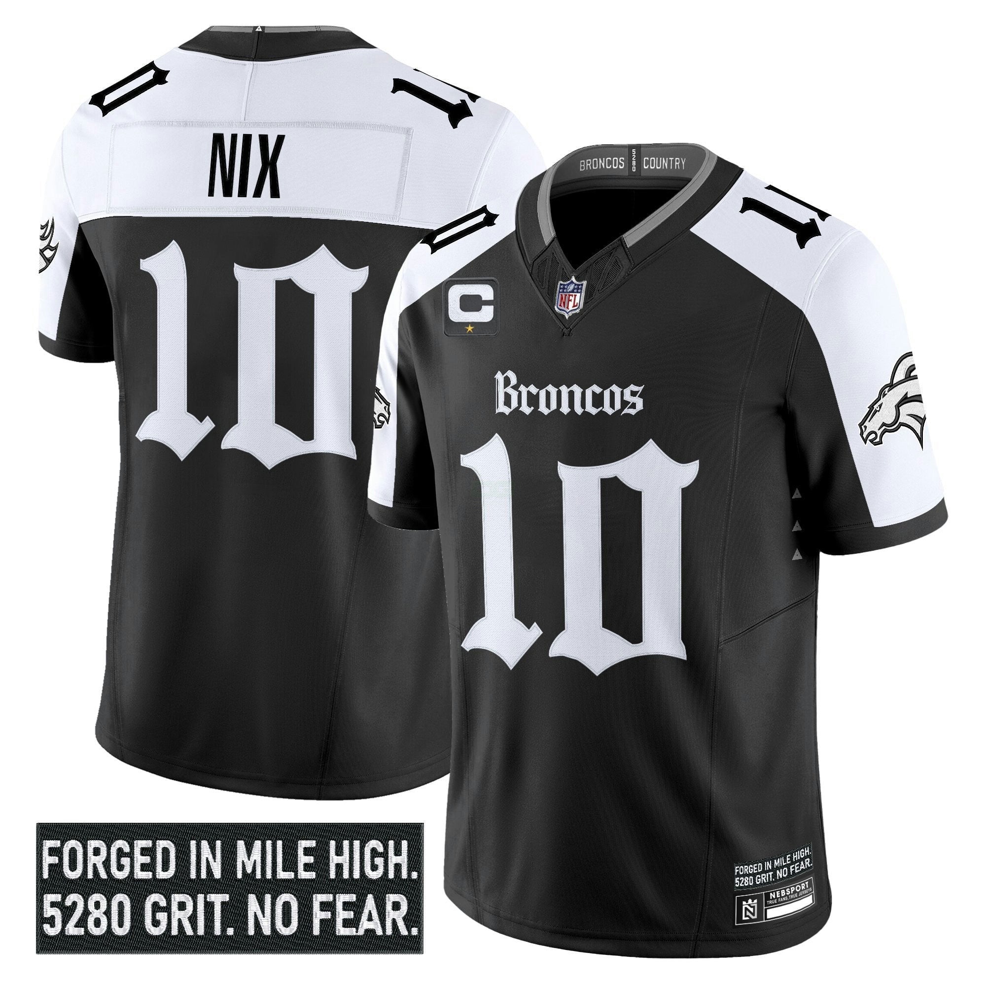 Camisa NFL Men’s Denver ‘Gothic Mile High Shadows Edition’ Vapor Limited Jersey
