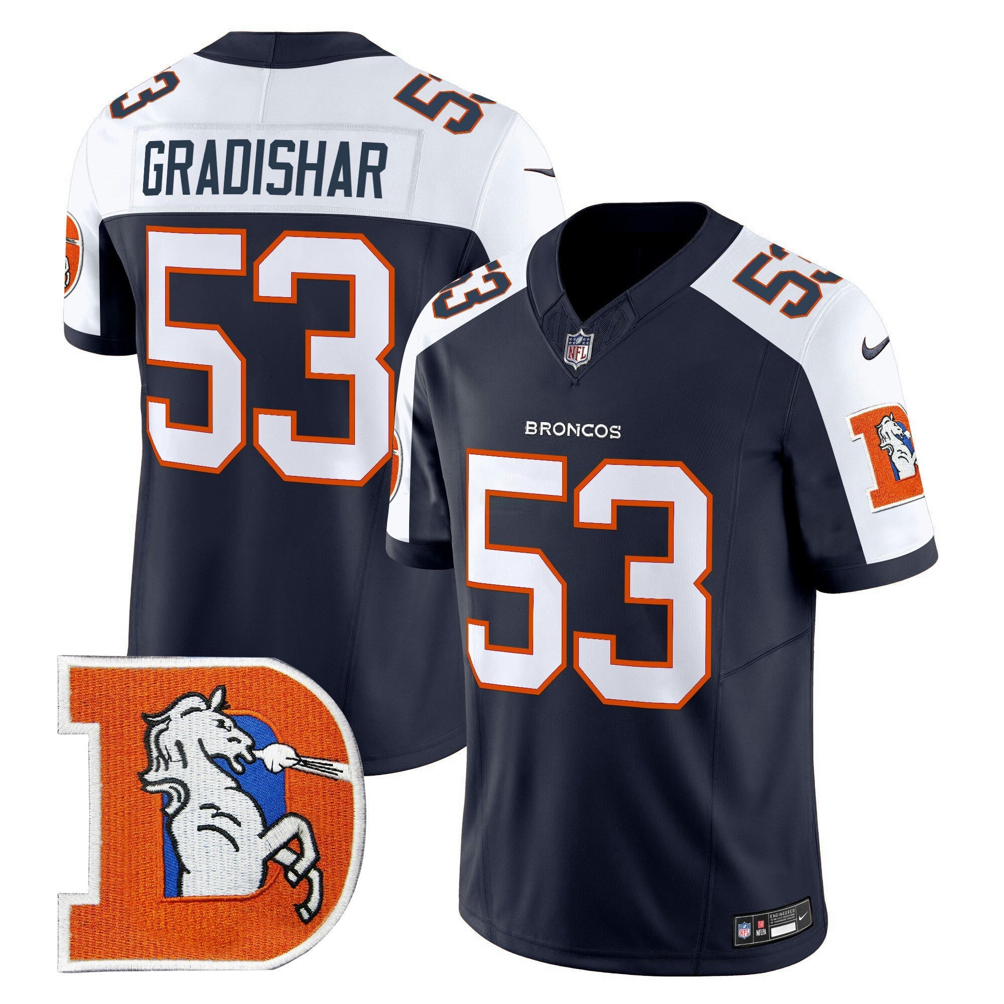Camisa NFL Men’s Denver Throwback Vapor Limited Jersey V2