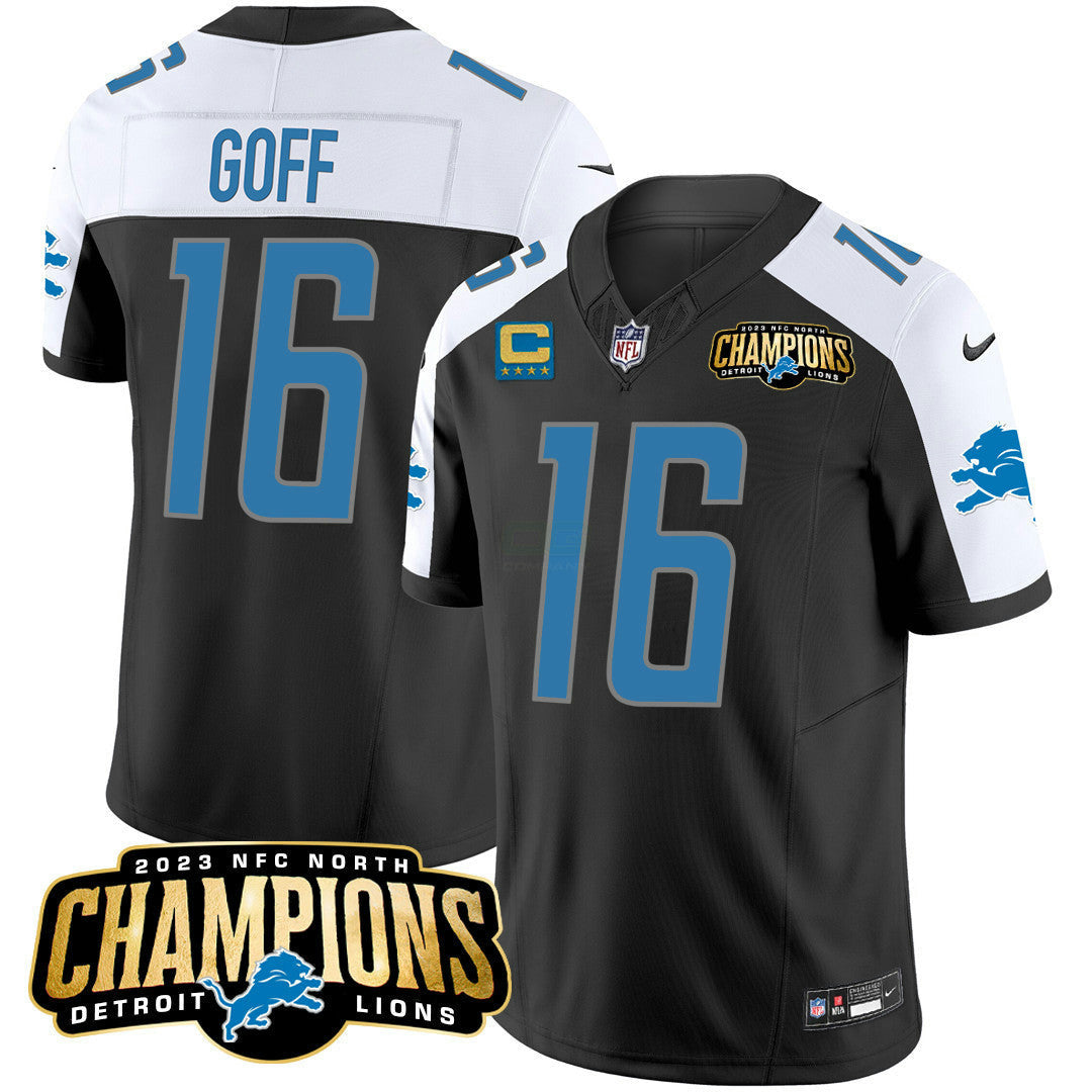 Camisa NFL Men’s Detroit 2023 NFC North Champions Patch Vapor Jersey