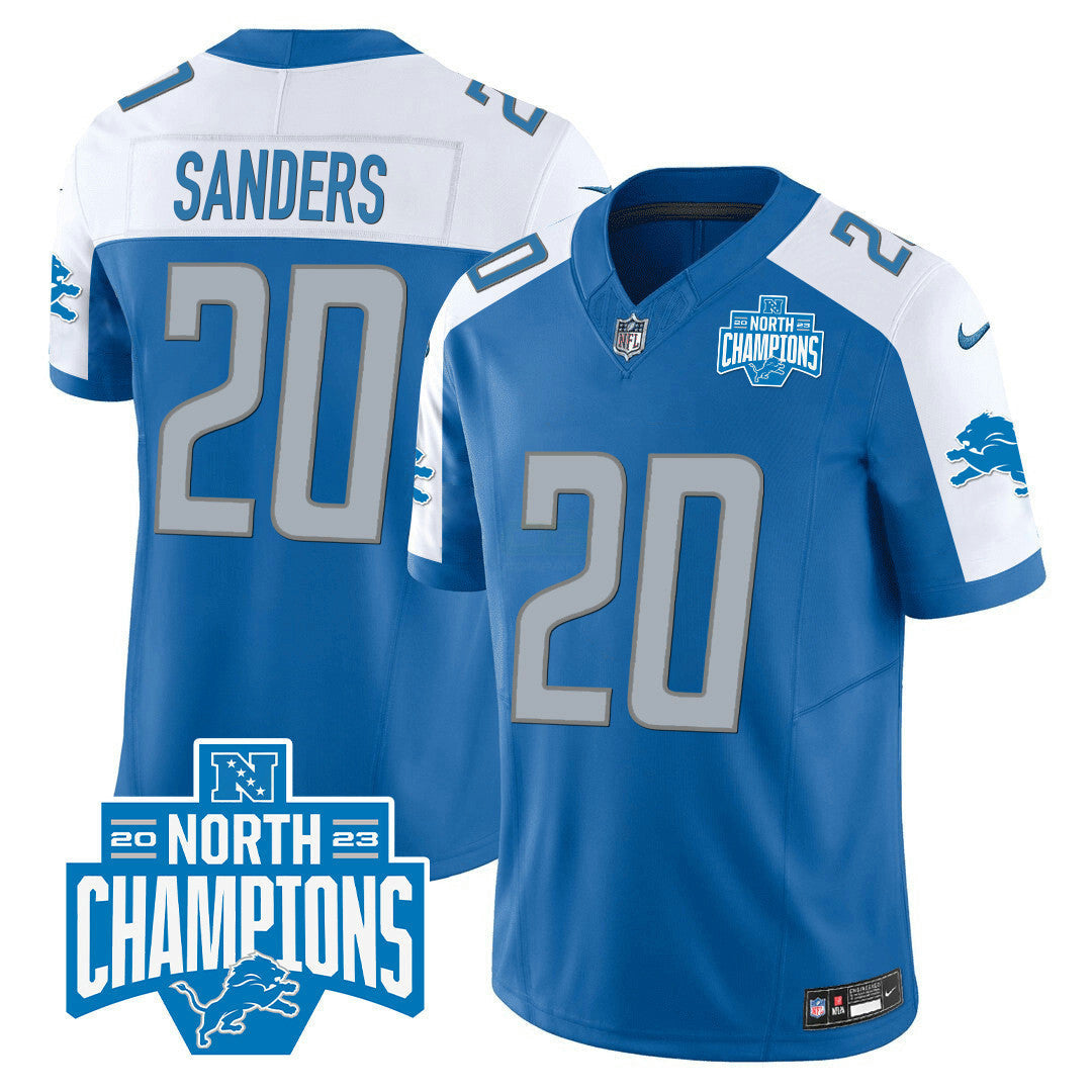 Camisa NFL Men’s Detroit 2023 NFC North Division Champions Patch Vapor Jersey
