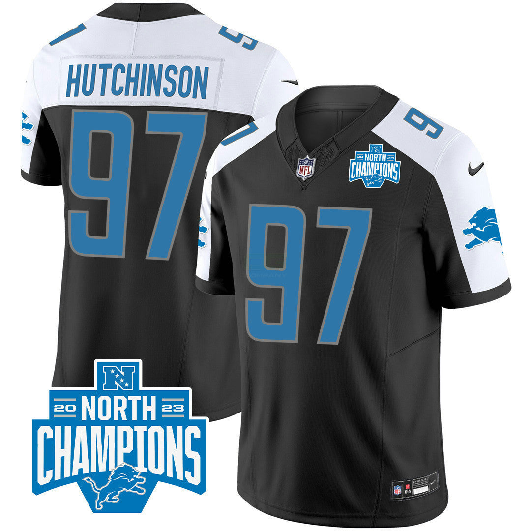 Camisa NFL Men’s Detroit 2023 NFC North Division Champions Patch Vapor Jersey