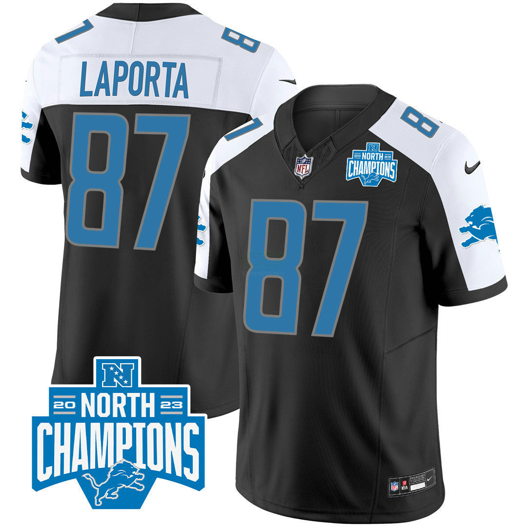 Camisa NFL Men’s Detroit 2023 NFC North Division Champions Patch Vapor Jersey