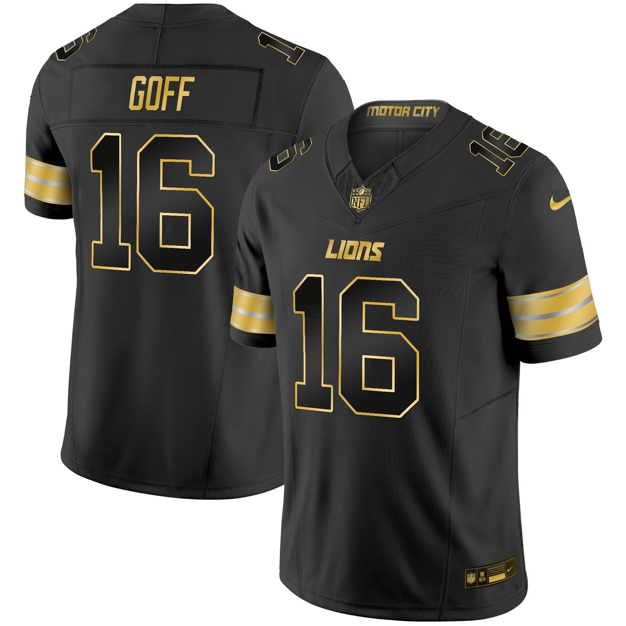 Camisa NFL Men’s Detroit 2024 Dourada Vapor Limited Jersey