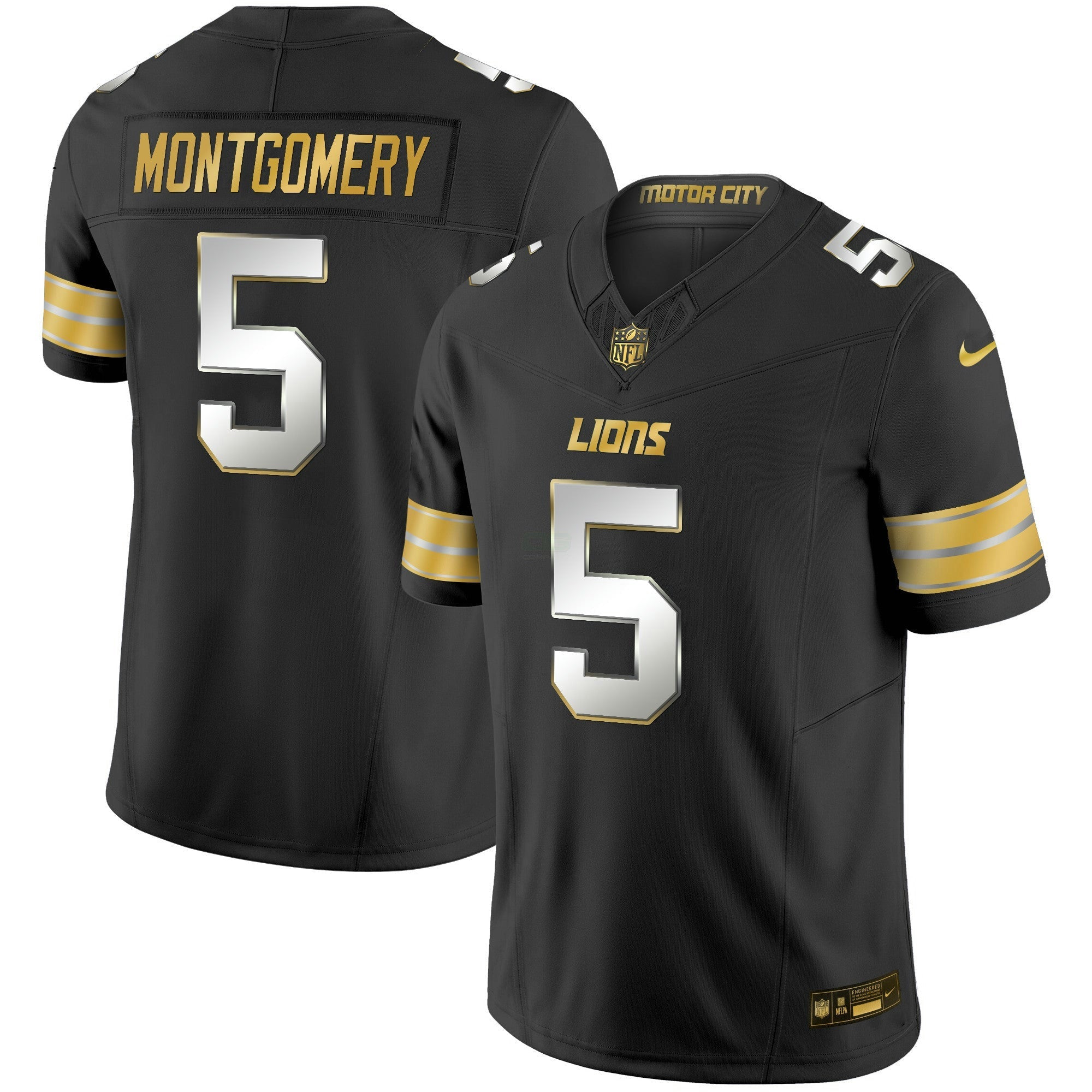 Camisa NFL Men’s Detroit 2024 Dourada Vapor Limited Jersey