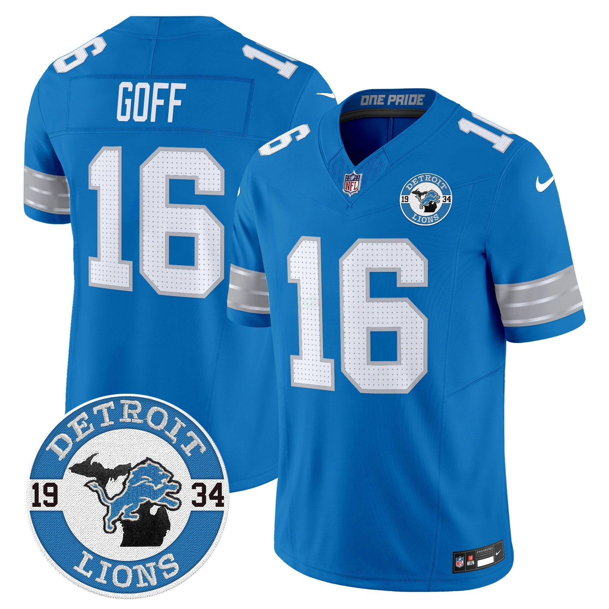 Camisa NFL Men’s Detroit 2024 Vapor Limited Jersey – Est. 1934 Patch