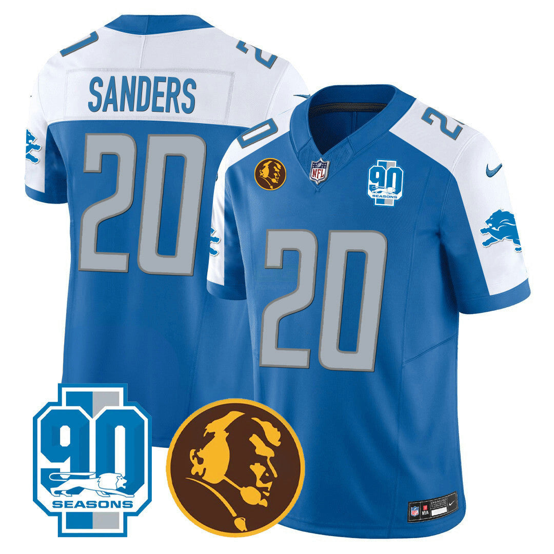 Camisa NFL Men’s Detroit 90th & John Madden Patch Jersey