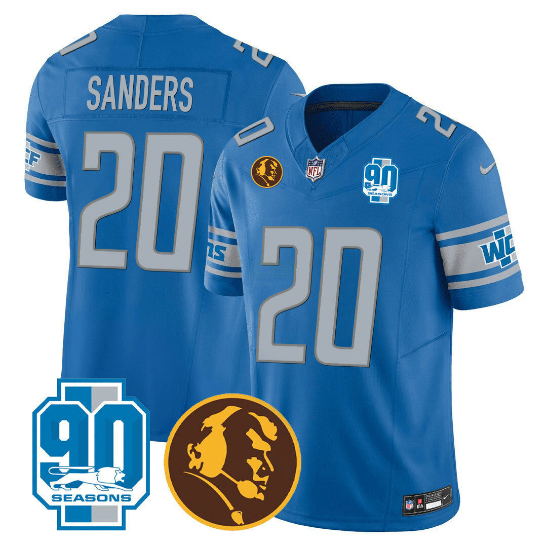 Camisa NFL Men’s Detroit 90th & John Madden Patch Jersey