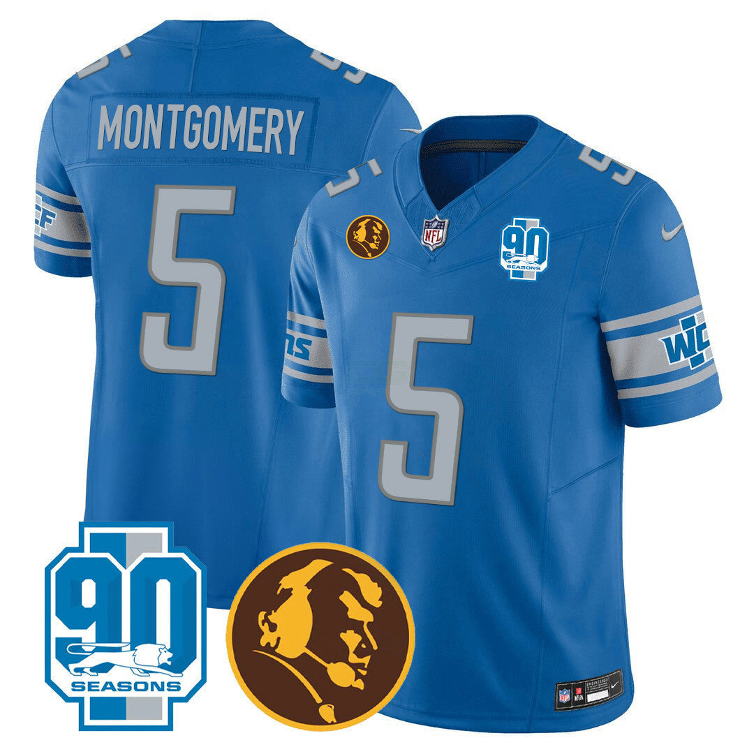 Camisa NFL Men’s Detroit 90th & John Madden Patch Jersey