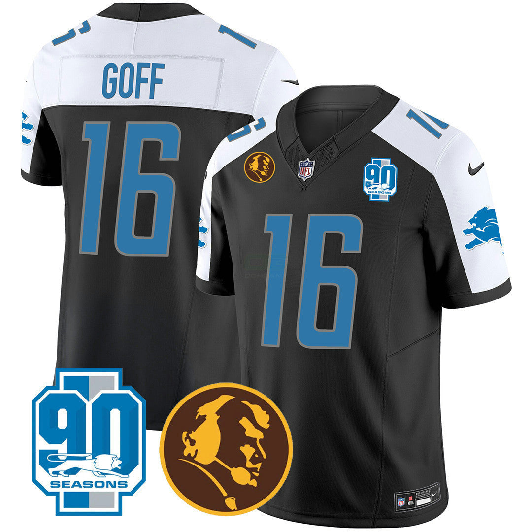 Camisa NFL Men’s Detroit 90th & John Madden Patch Jersey