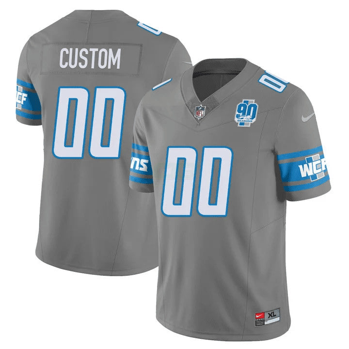 Camisa NFL Men’s Detroit 90th Year Patch Vapor Jersey V2