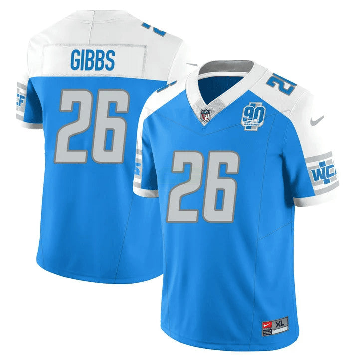 Camisa NFL Men’s Detroit 90th Year Patch Vapor Jersey V2