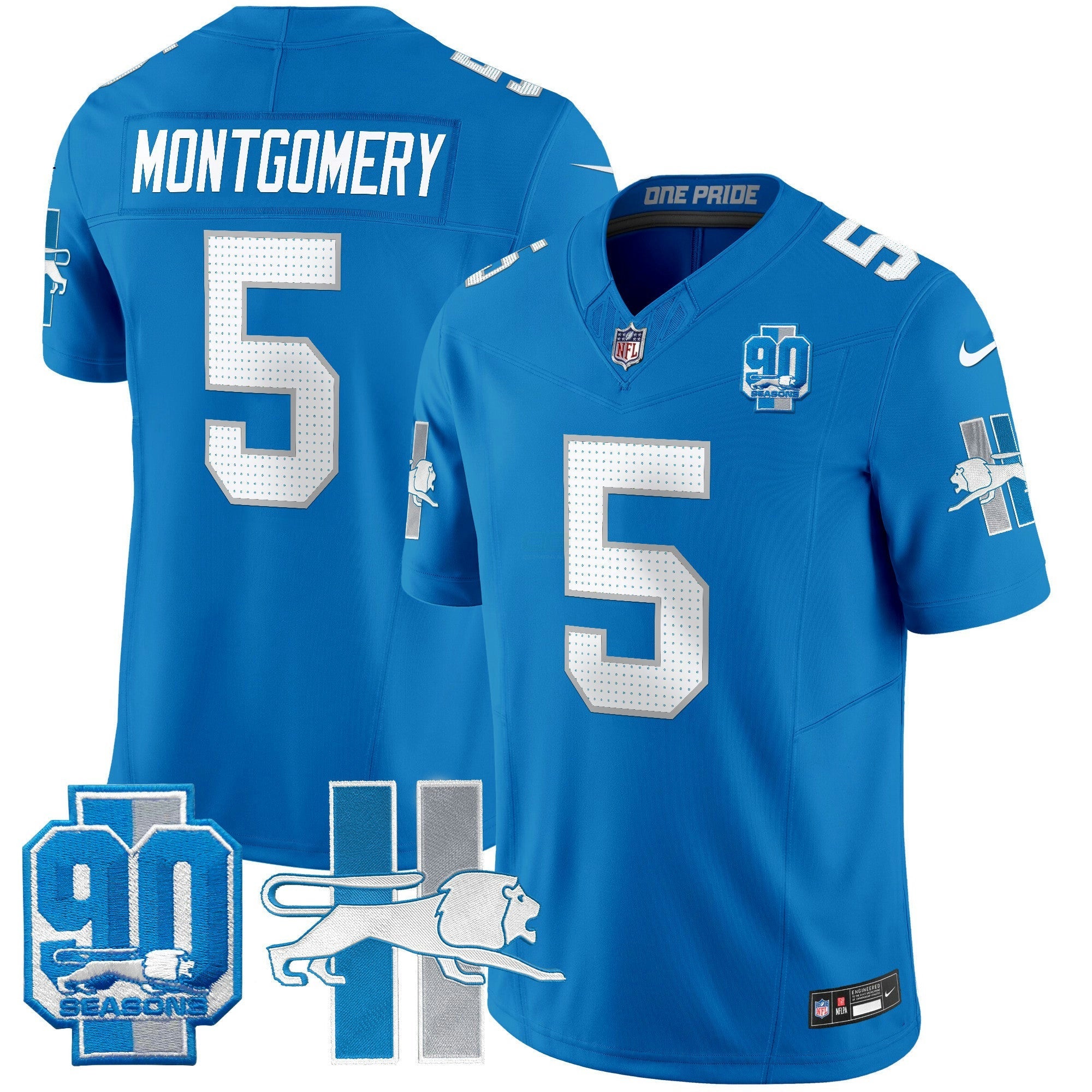 Camisa NFL Men’s Detroit Lion 1946 Throwback Vapor Limited Jersey
