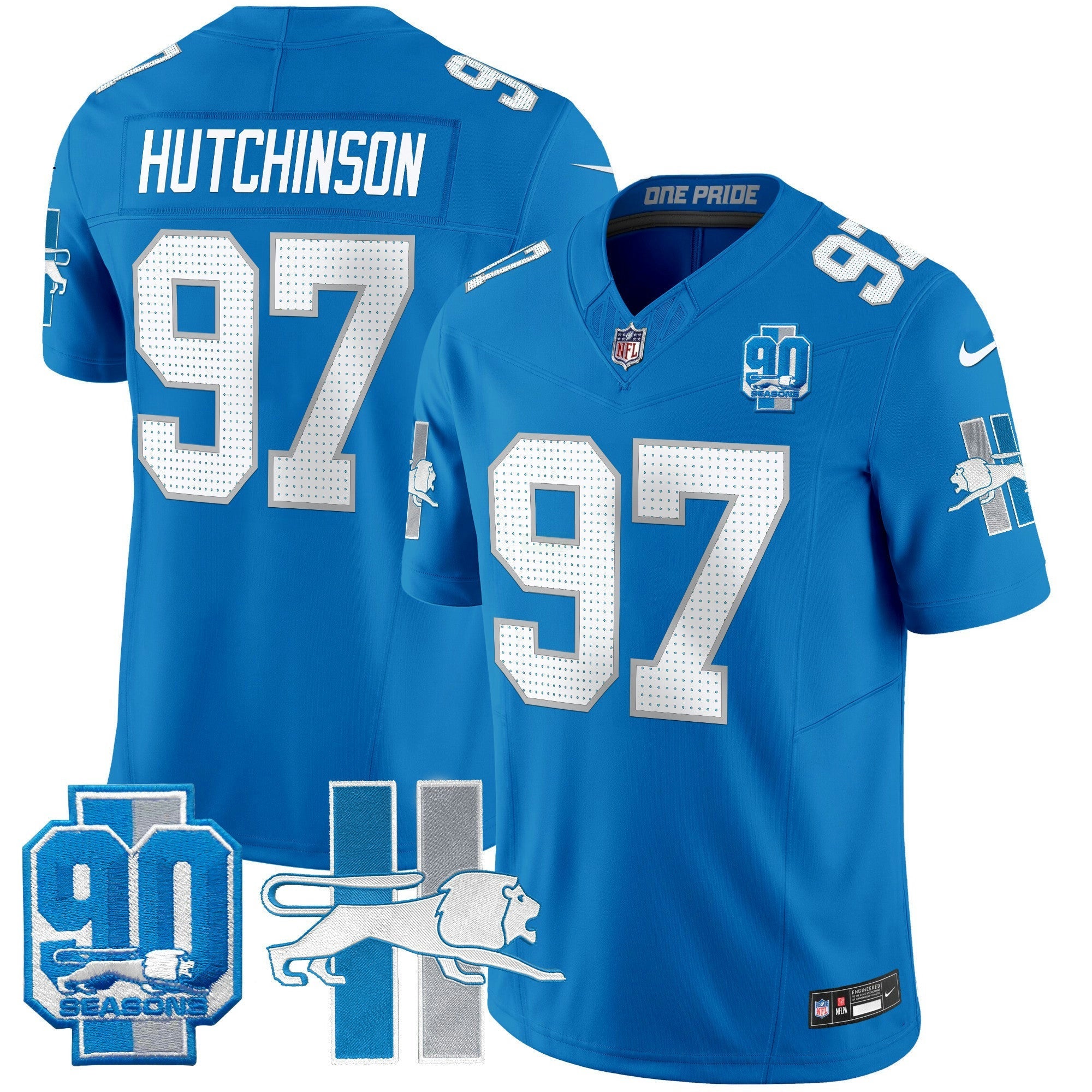 Camisa NFL Men’s Detroit Lion 1946 Throwback Vapor Limited Jersey