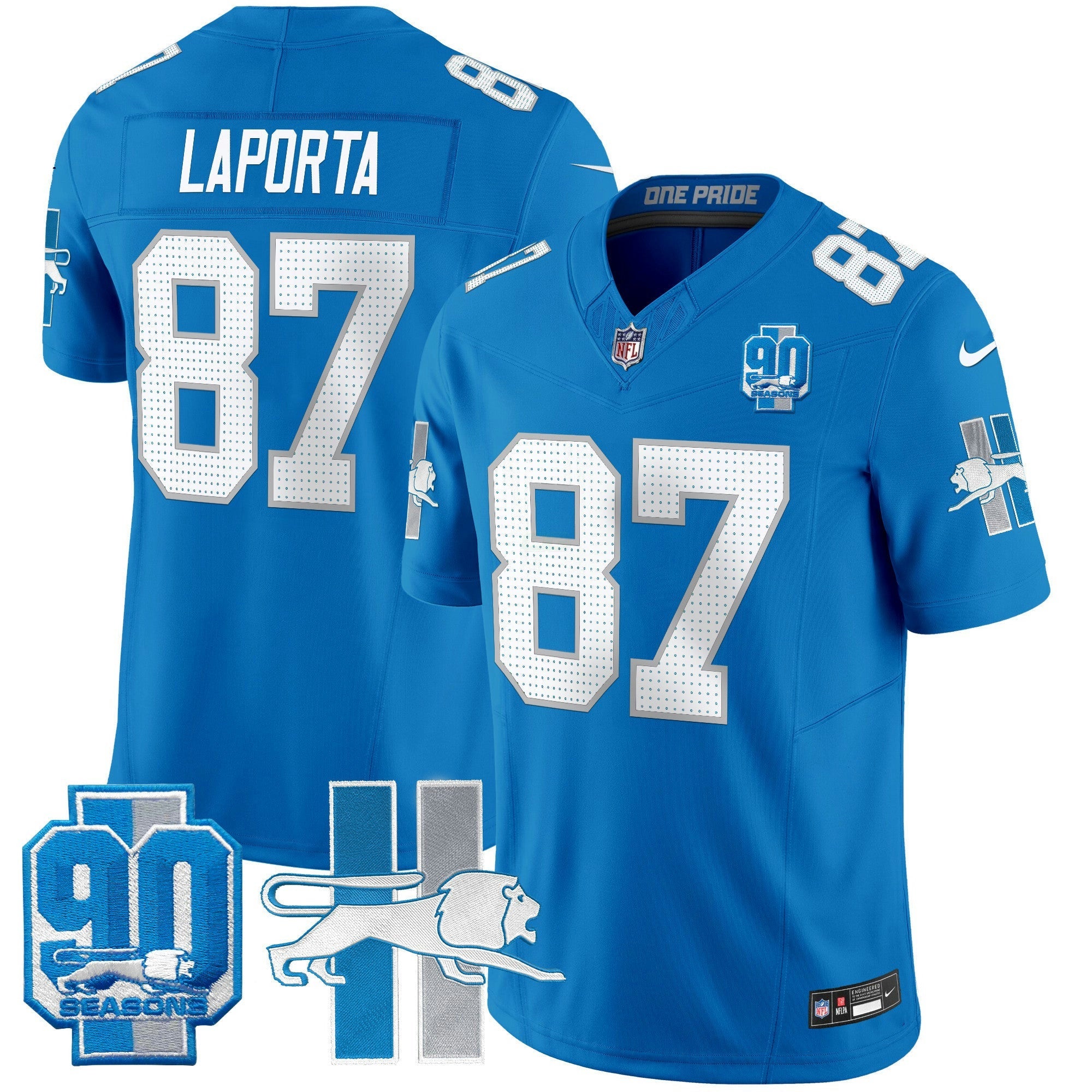 Camisa NFL Men’s Detroit Lion 1946 Throwback Vapor Limited Jersey