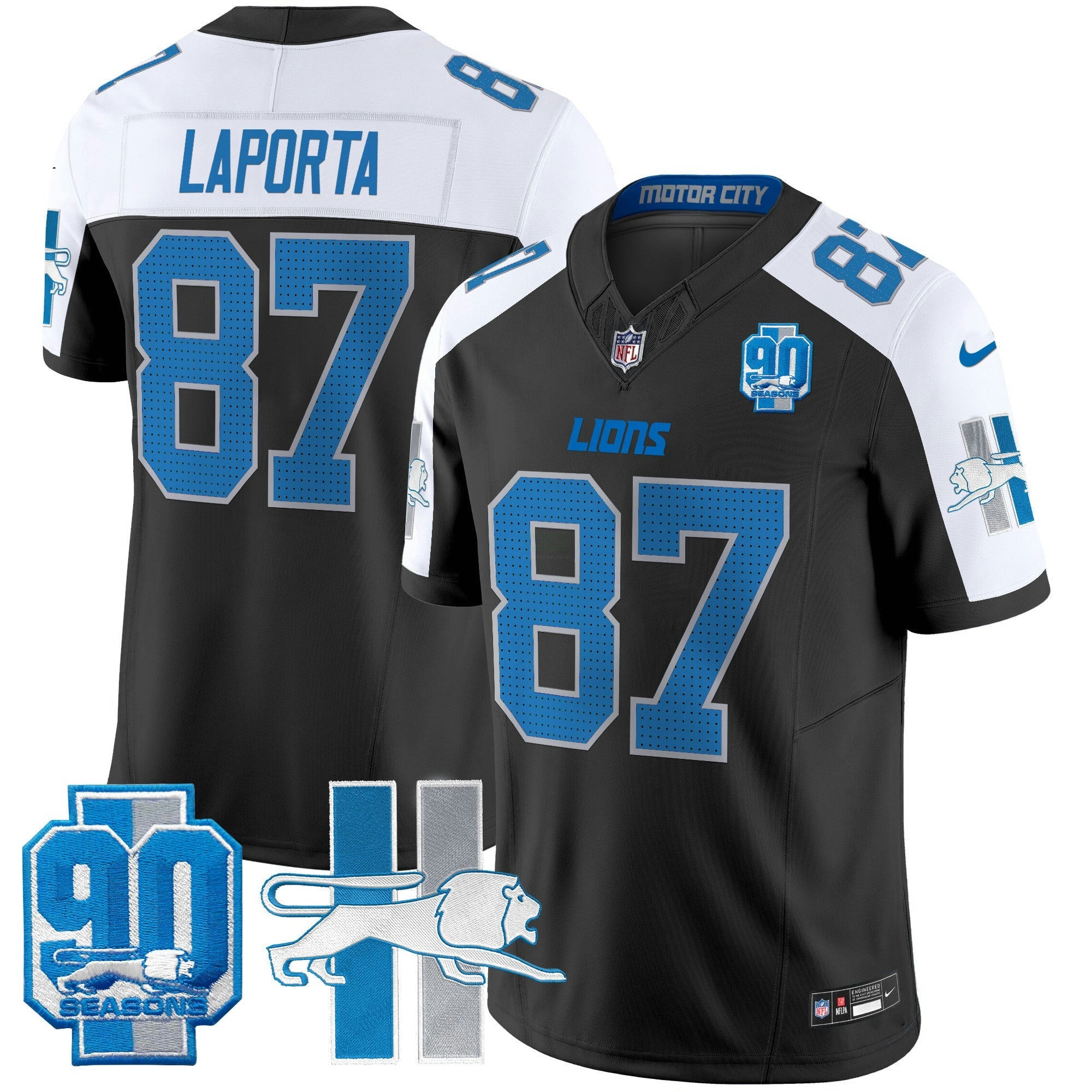 Camisa NFL Men’s Detroit Lion 1946 Throwback Vapor Limited Jersey