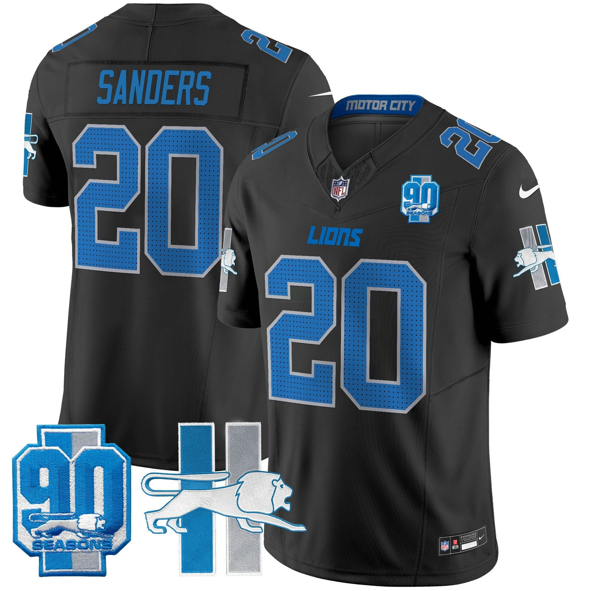 Camisa NFL Men’s Detroit Lion 1946 Throwback Vapor Limited Jersey
