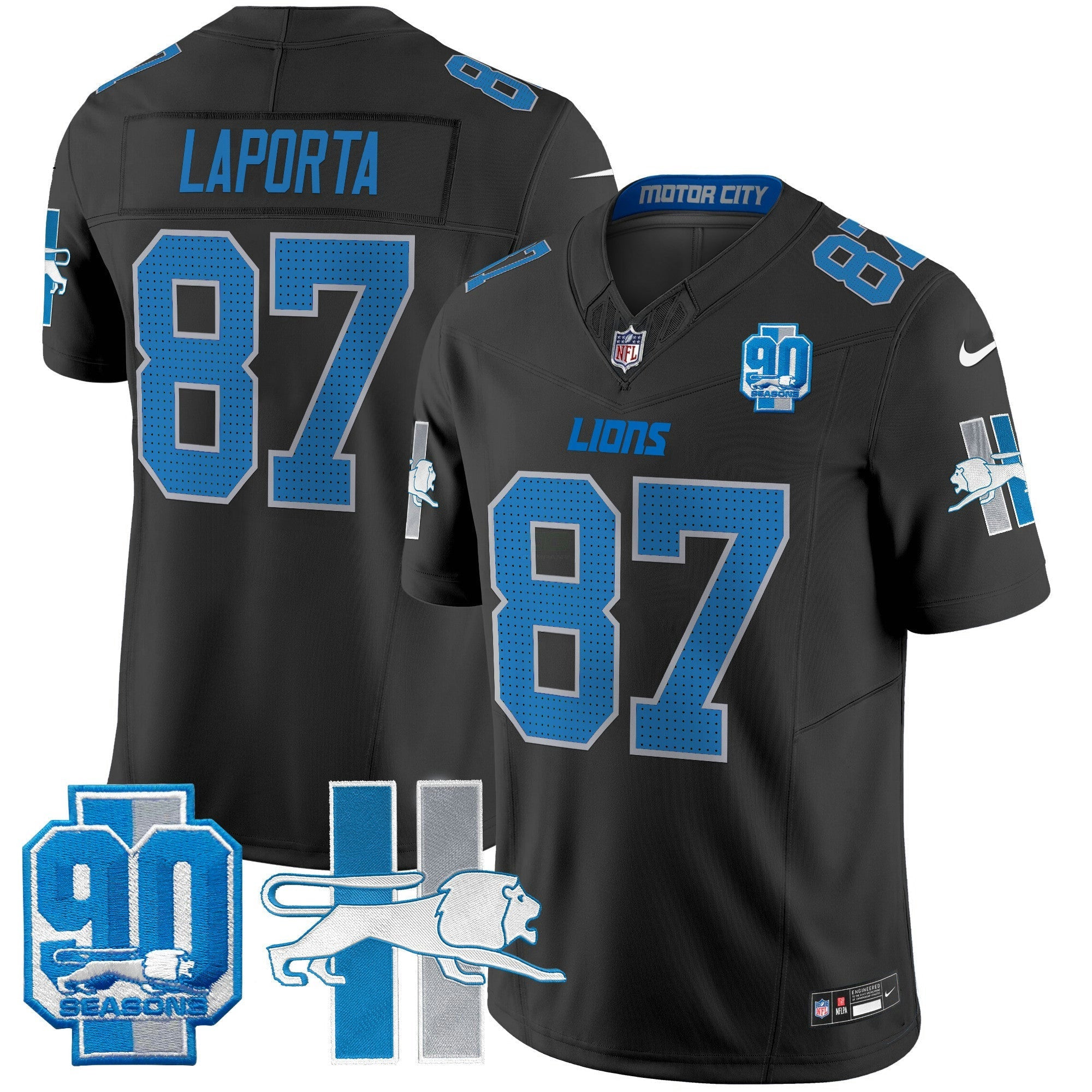 Camisa NFL Men’s Detroit Lion 1946 Throwback Vapor Limited Jersey