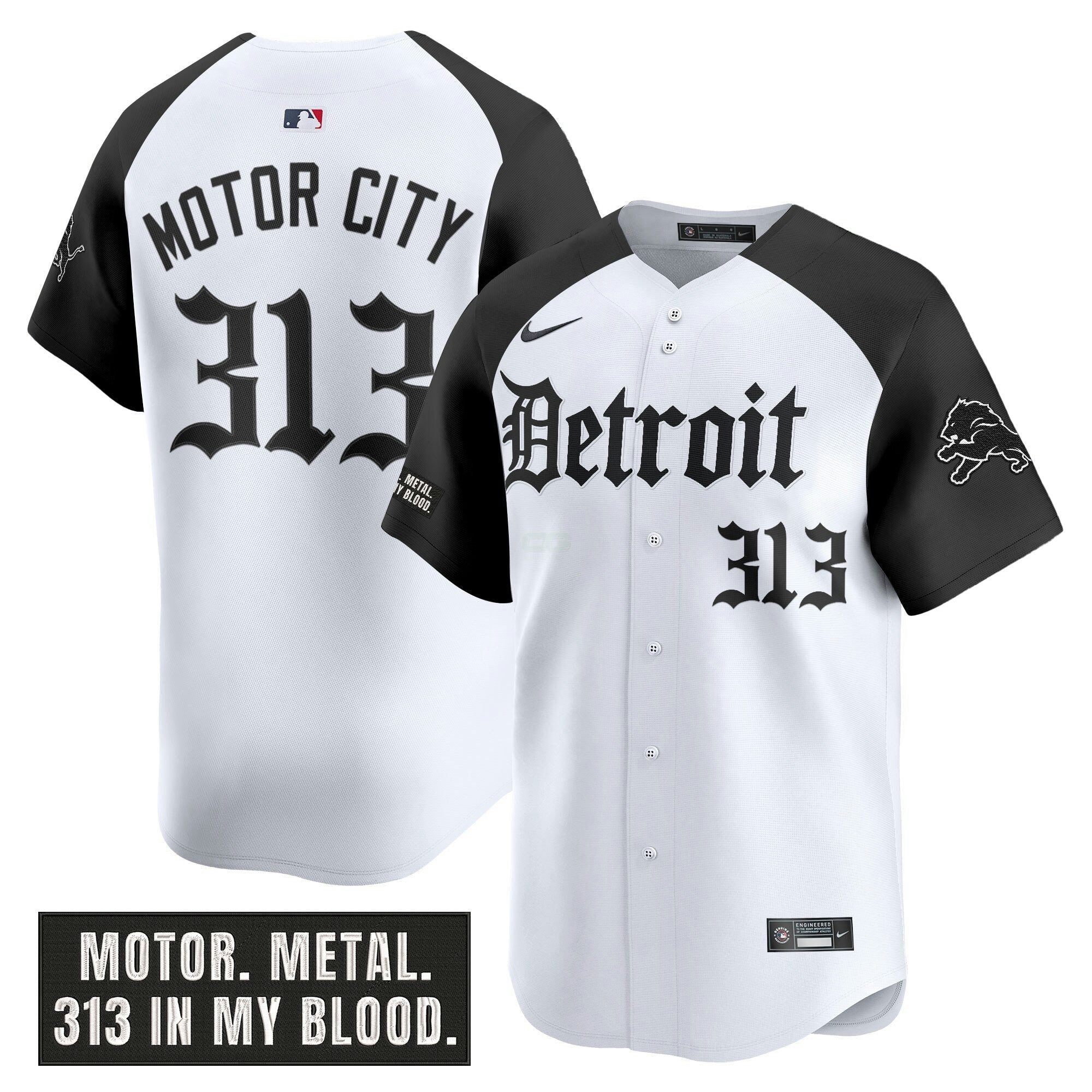 Camisa NFL Men’s Detroit ‘Motor Gothic Edition’ Vapor Premier Limited Jersey