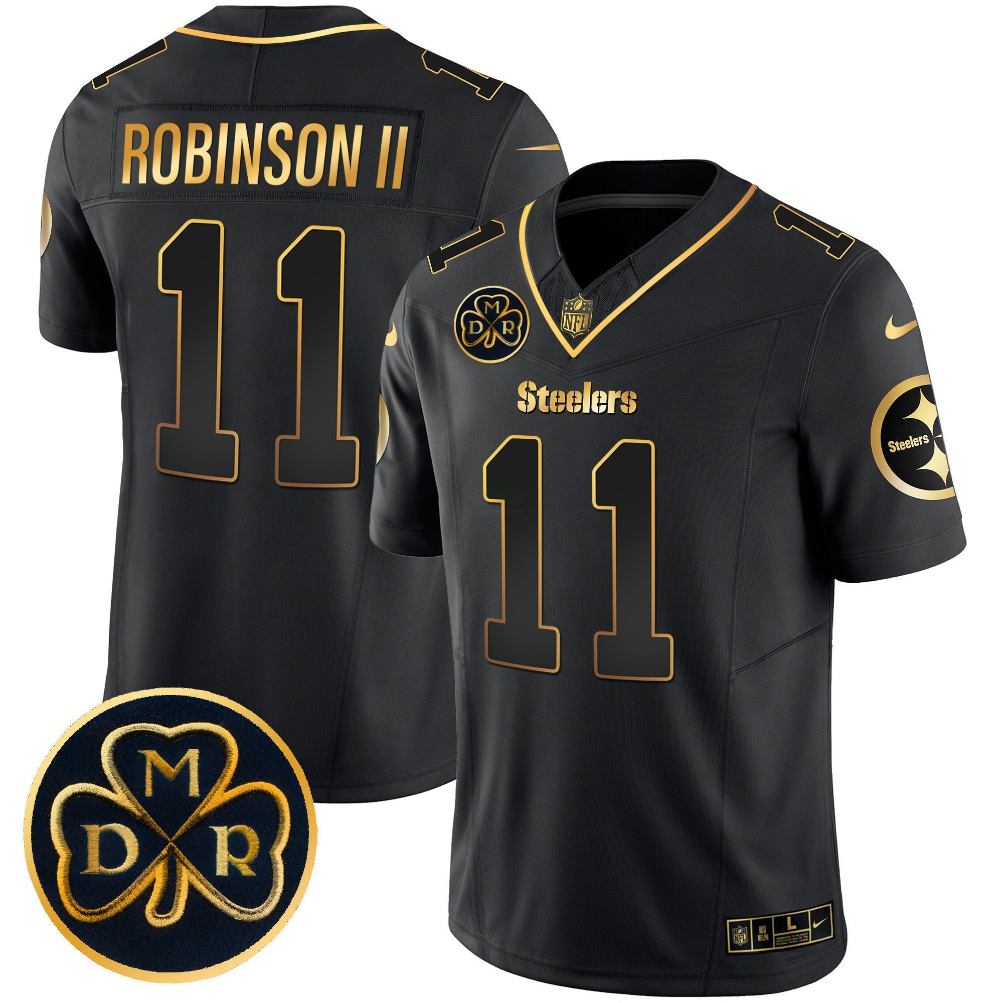 Camisa NFL Men’s DMR Patch Dourada Vapor Limited Jersey