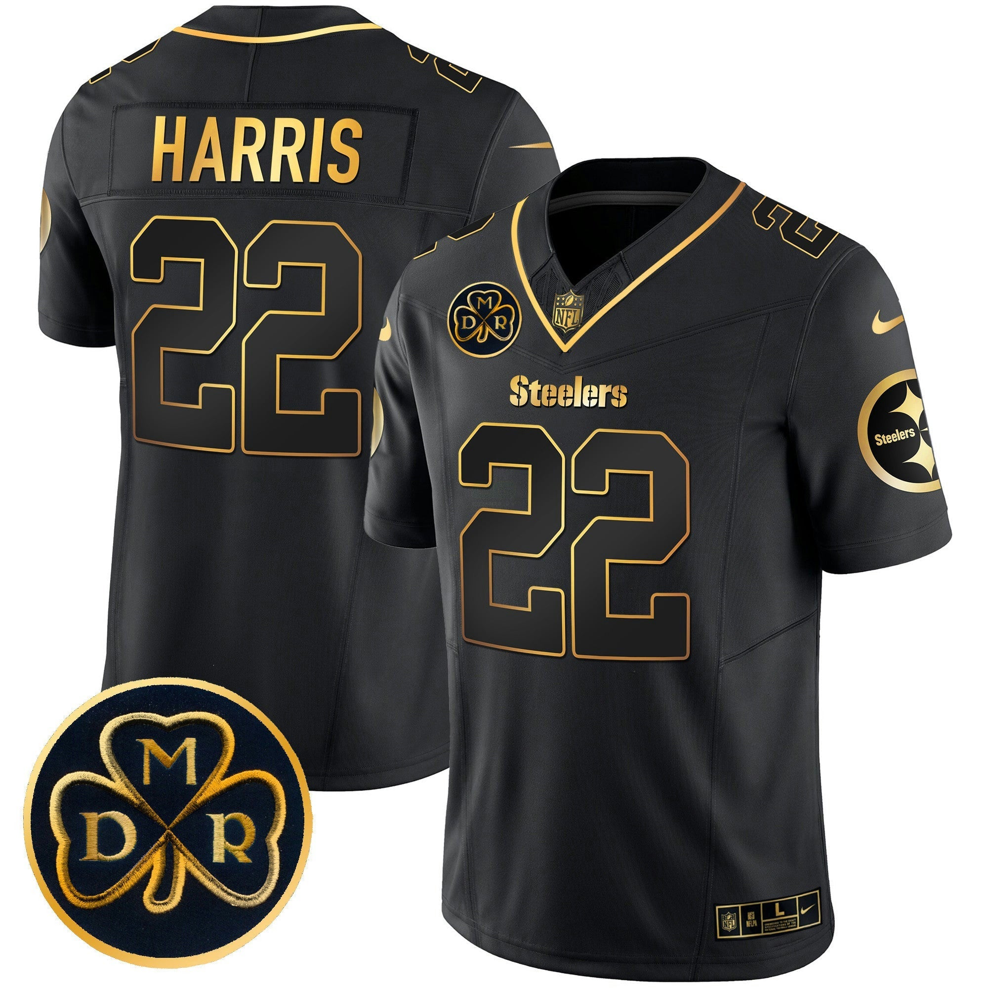 Camisa NFL Men’s DMR Patch Dourada Vapor Limited Jersey
