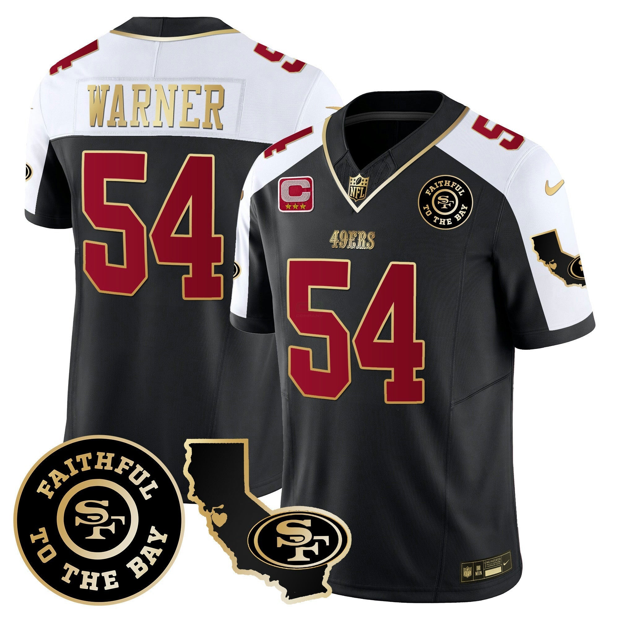 Camisa NFL Men’s Faithful & California Patch Vapor Jersey