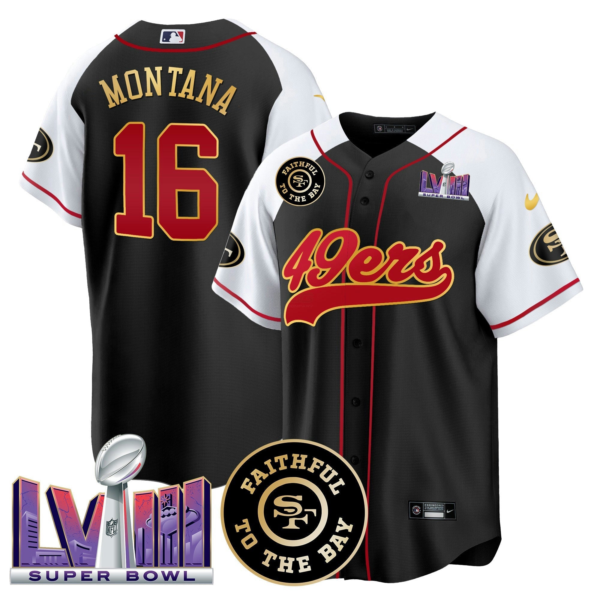 Camisa NFL Men’s Faithful & Super Bowl LVIII Patch Jersey