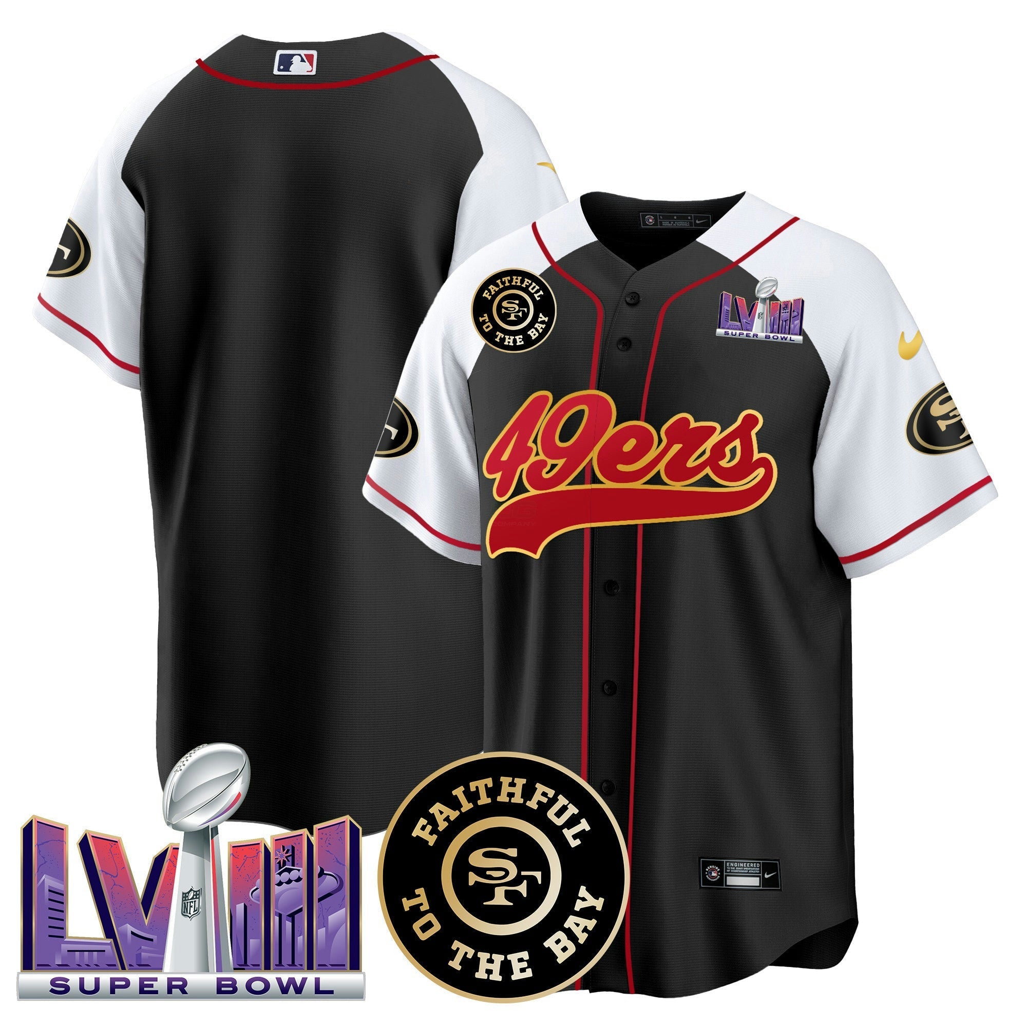 Camisa NFL Men’s Faithful & Super Bowl LVIII Patch Jersey