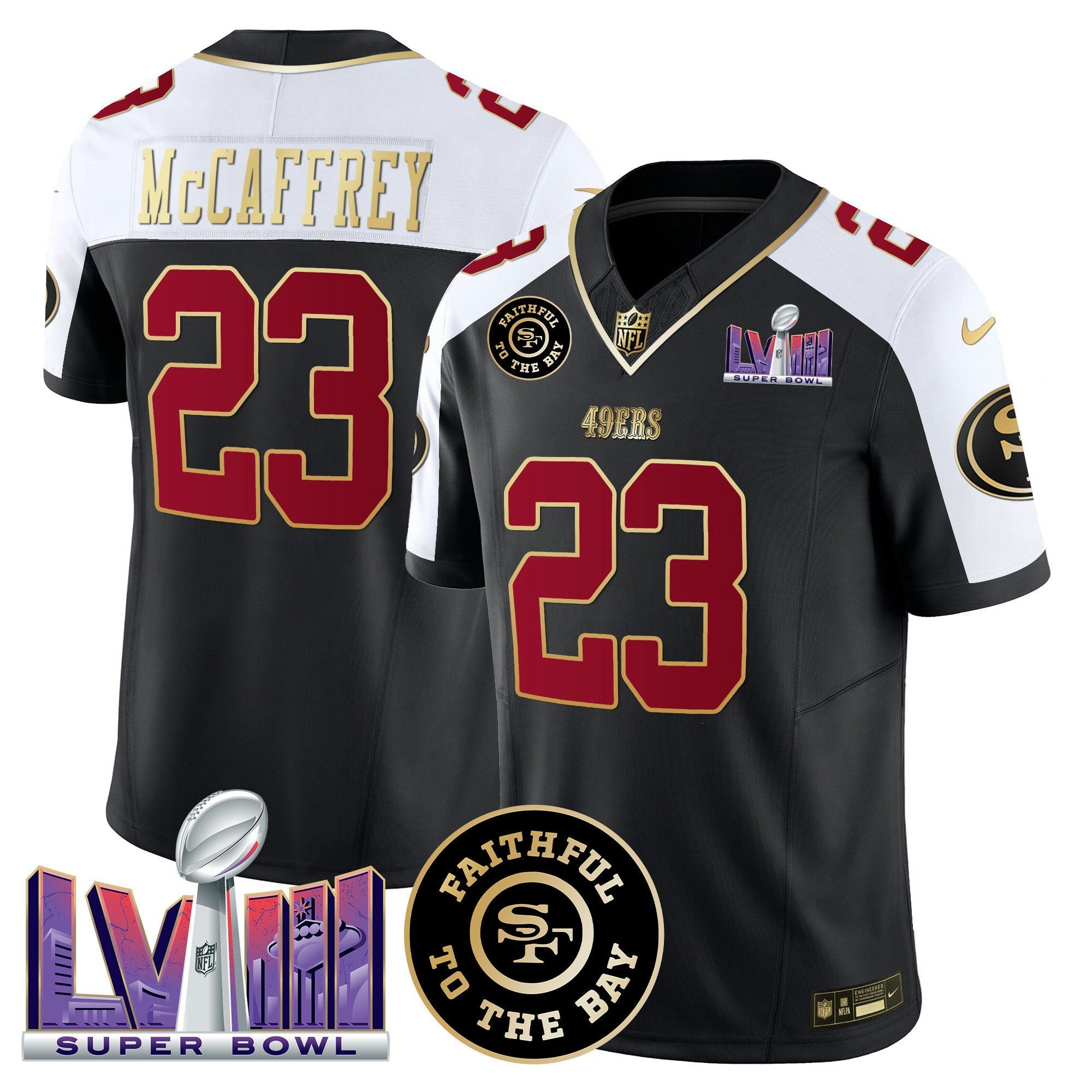 Camisa NFL Men’s Faithful & Super Bowl LVIII Patch Vapor Jersey