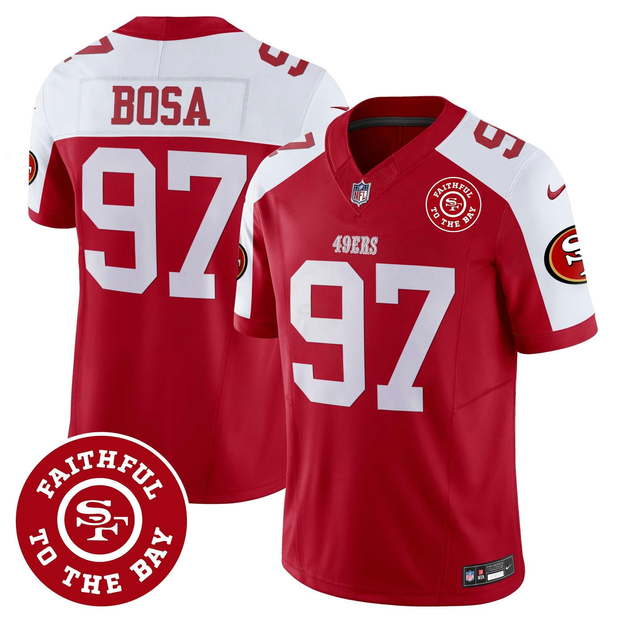 Camisa NFL Men’s Faithful To The Bay Patch Vapor Jersey