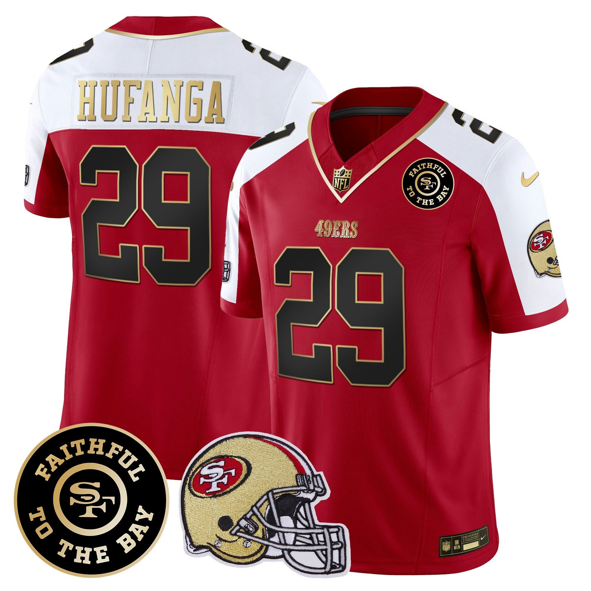Camisa NFL Men’s Faithful To The Bay Patch Vapor Limited Jersey V5
