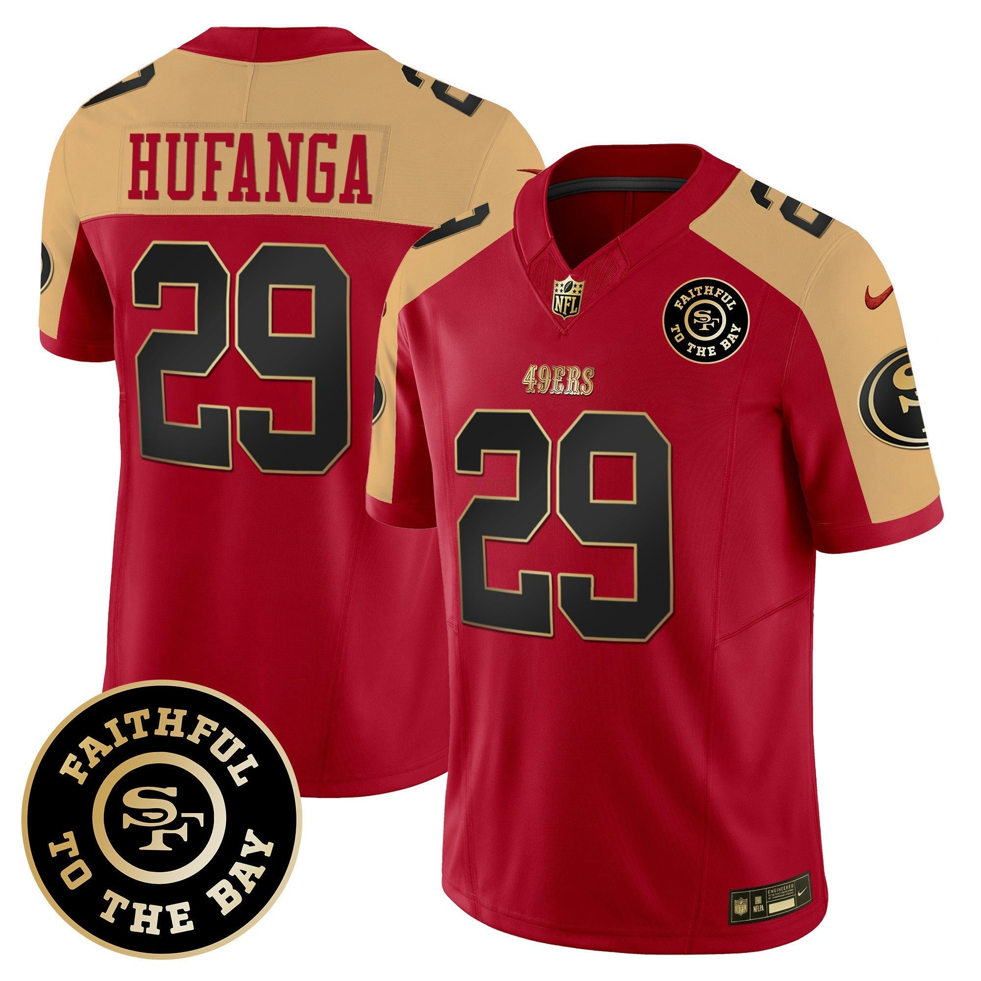Camisa NFL Men’s Faithful To The Bay Patch Vapor Limited Jersey V7