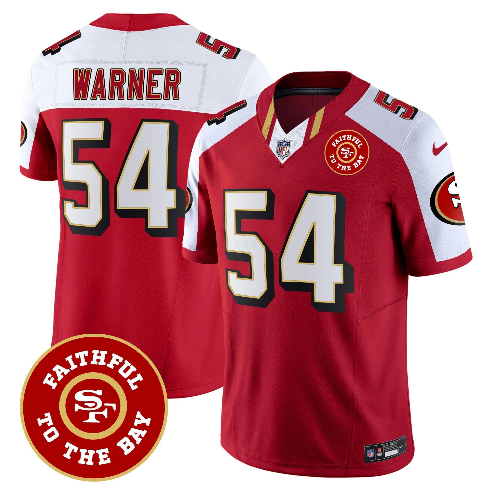 Camisa NFL Men’s Faithful To The Bay Patch Vapor Limited Jersey V9