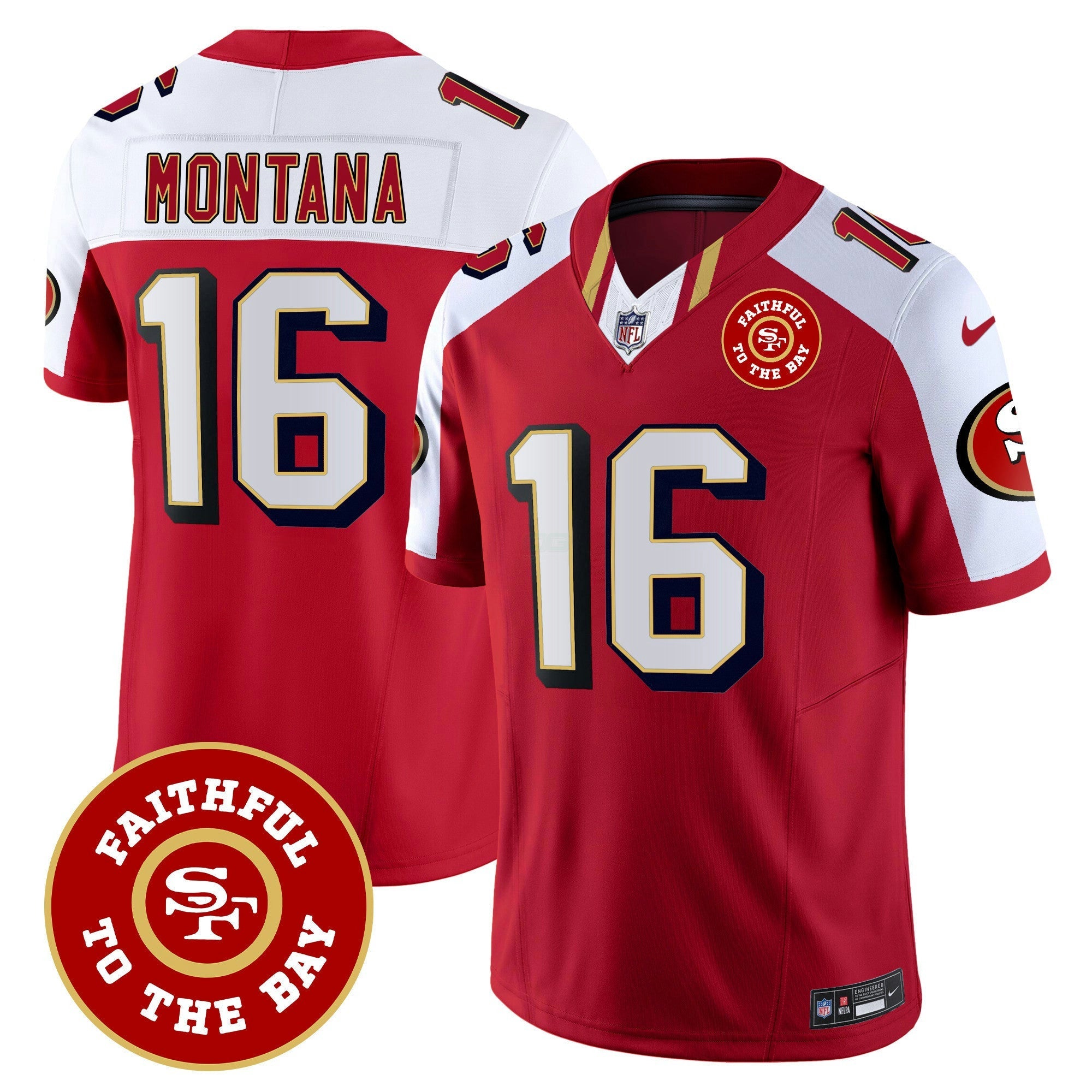 Camisa NFL Men’s Faithful To The Bay Patch Vapor Limited Jersey V9