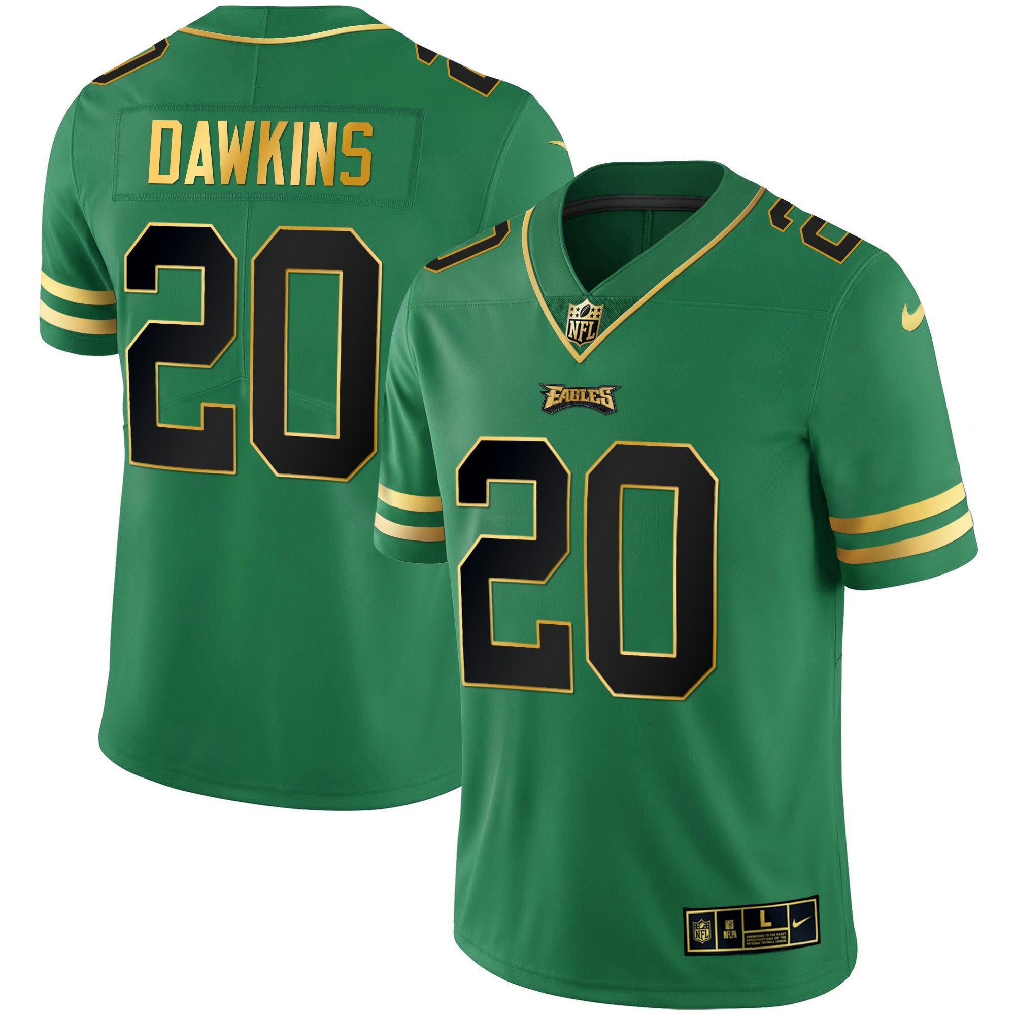 Camisa NFL Men’s Gold & Kelly Vapor Jersey V3