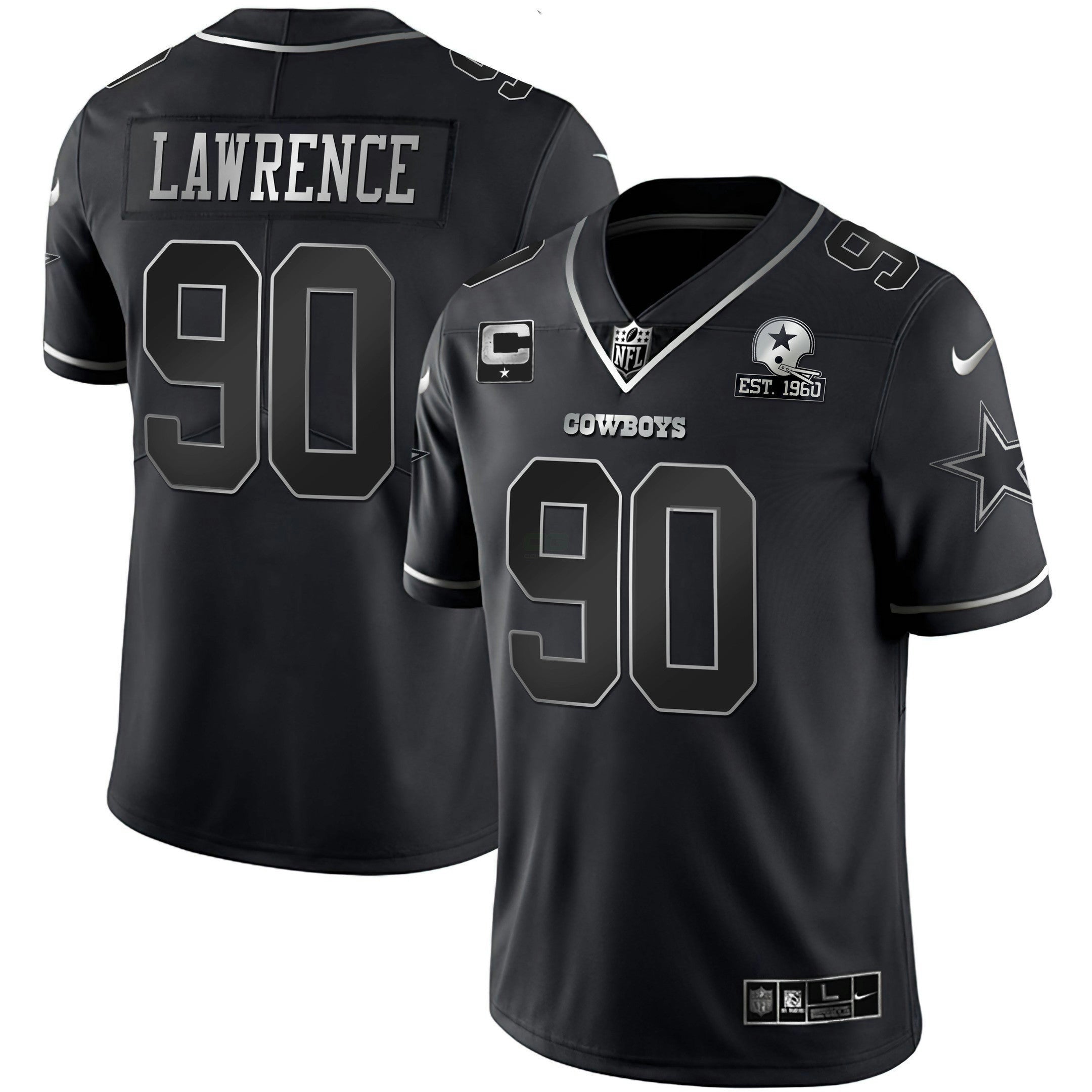 Camisa NFL Men’s Gold & Split Vapor Limited Est 1960 Patch