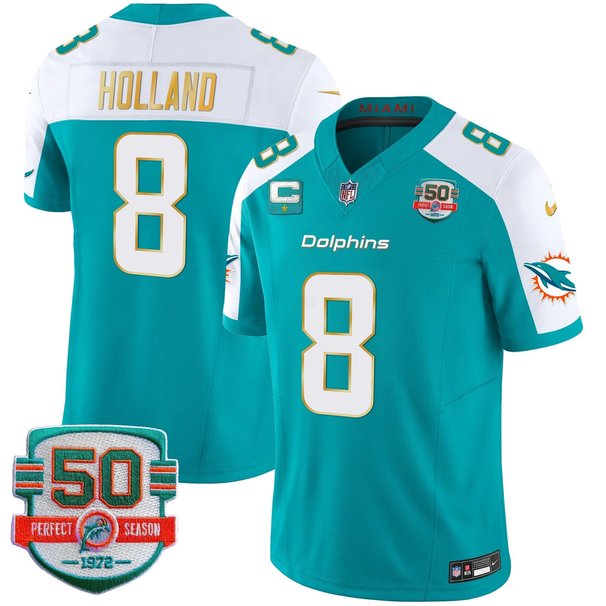 Camisa NFL Men’s Gold Trim Vapor Limited Jersey